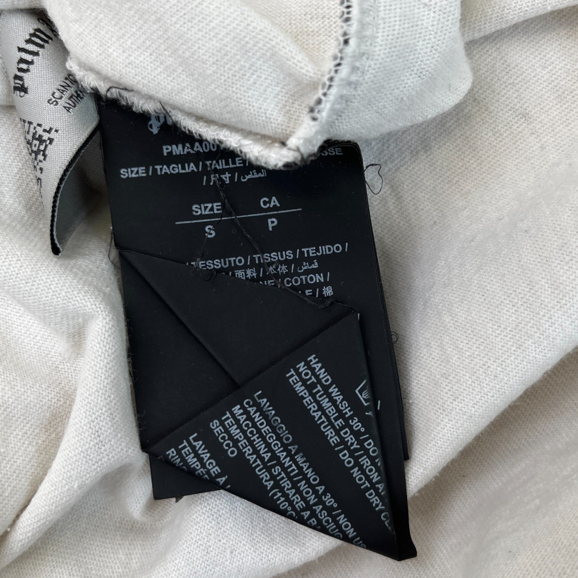 Men's Logo Print T-Shirt White Size S