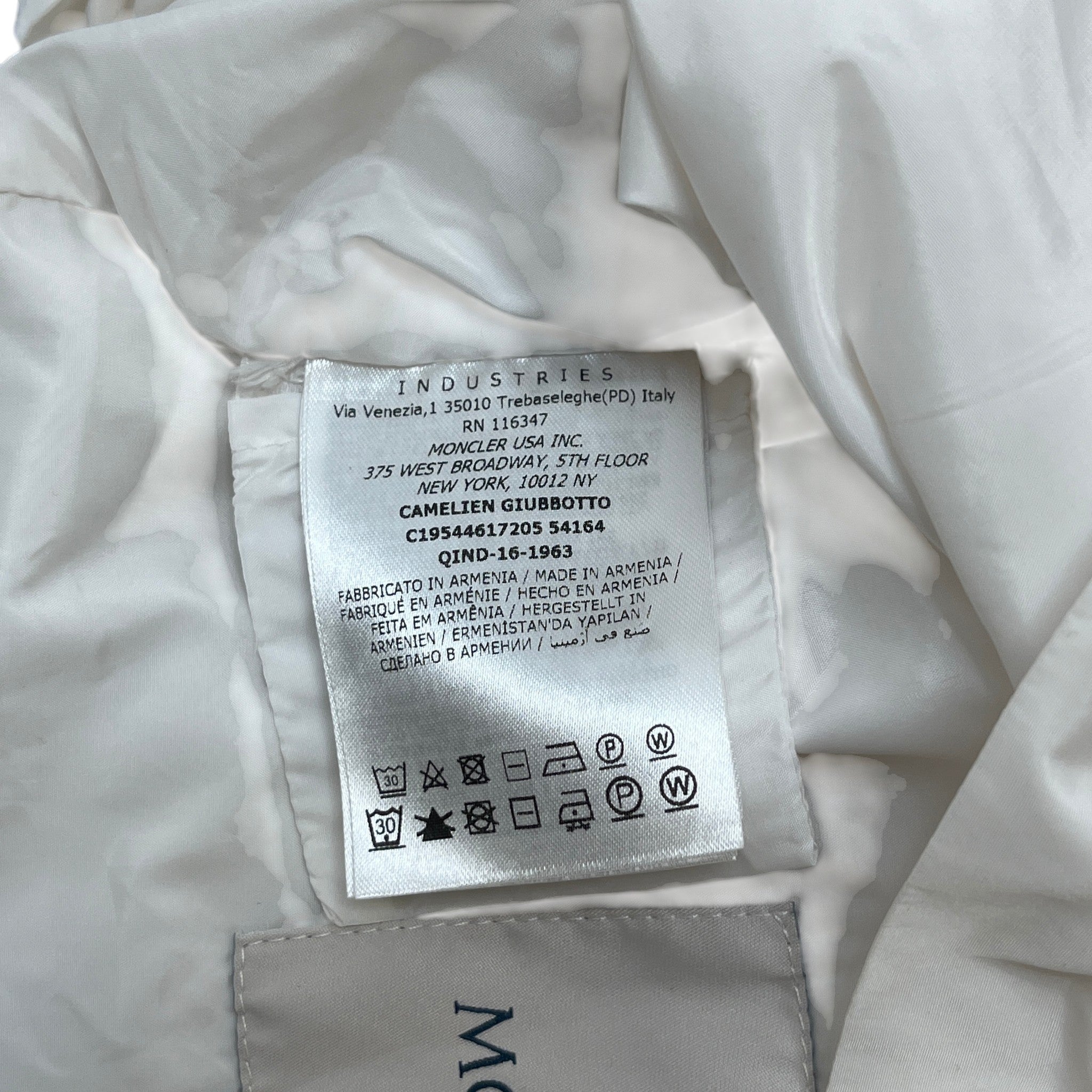 Women's Girls Age 8 Camelien Jacket White Size XXS