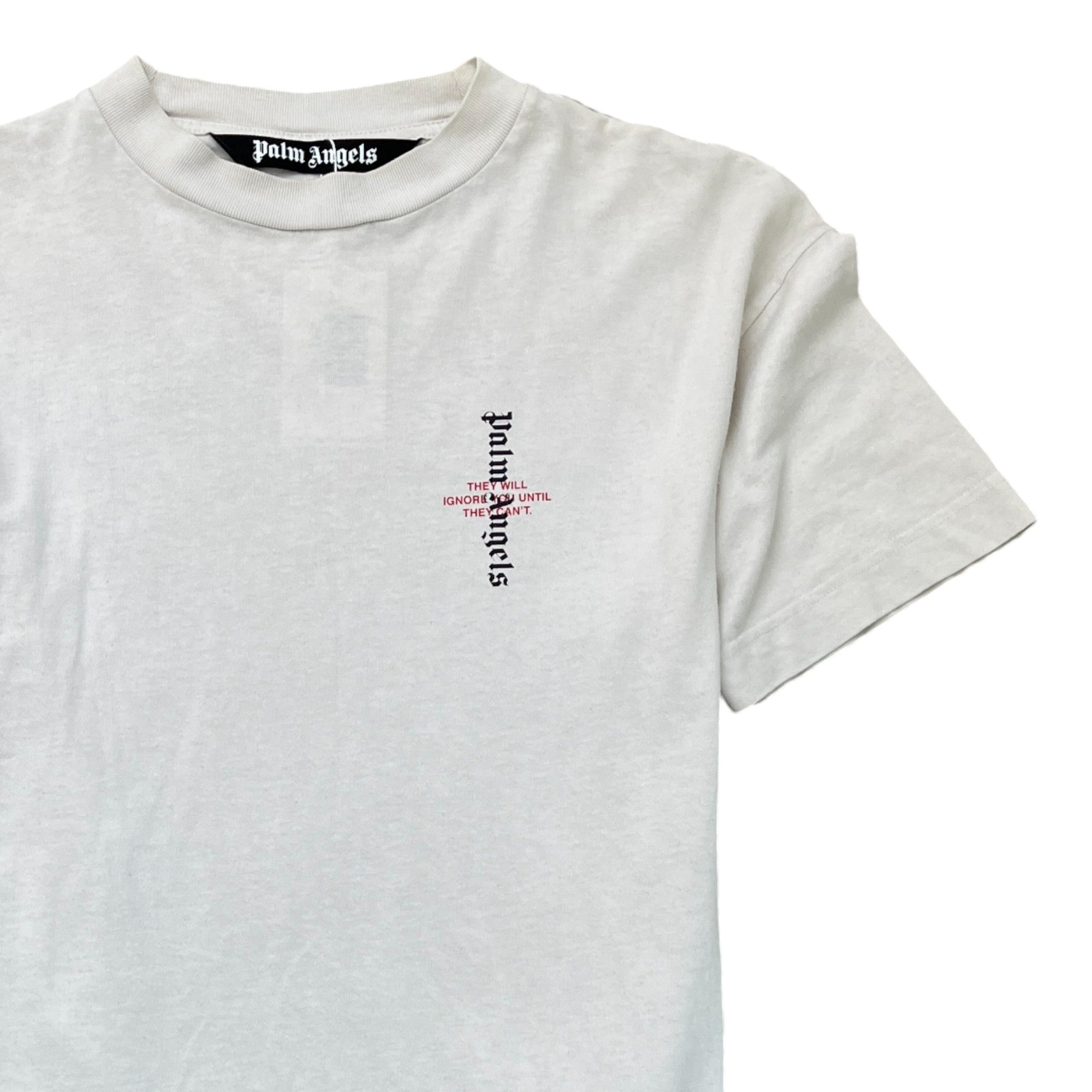 Men's Logo Print T-Shirt White Size S