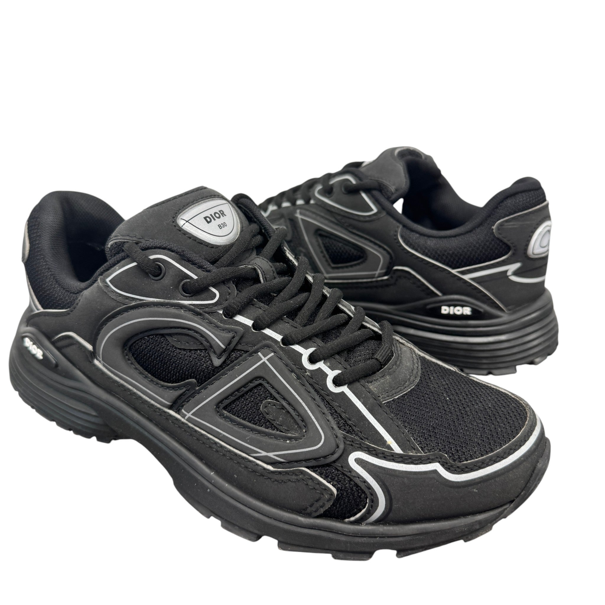 Men's B30 Low Trainers Black Size EU 39.5 / UK 5.5