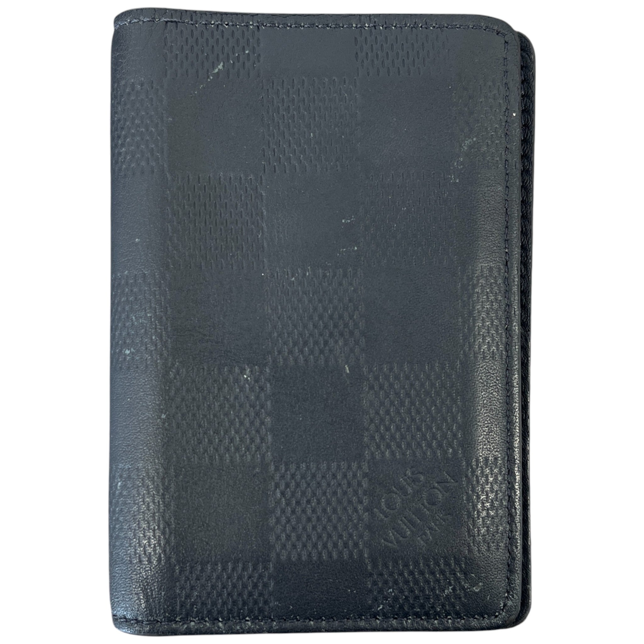 Men's Damier Infini Pocket Organiser Wallet Navy