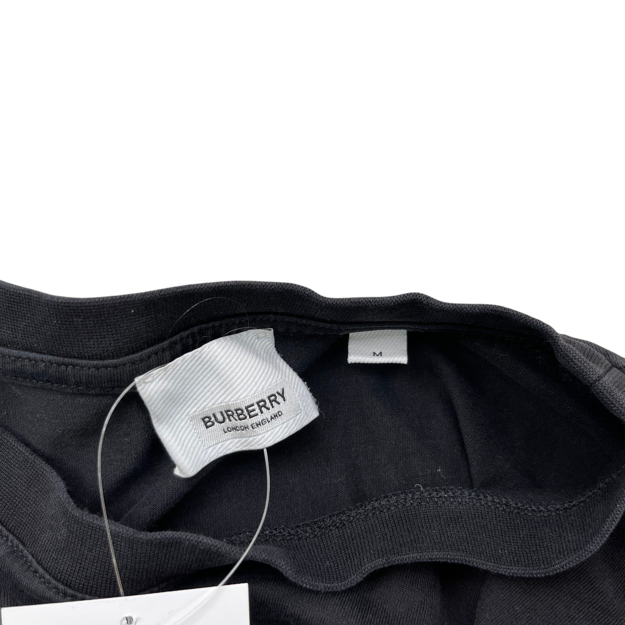Men's Embroidered Logo T-Shirt Black Size M