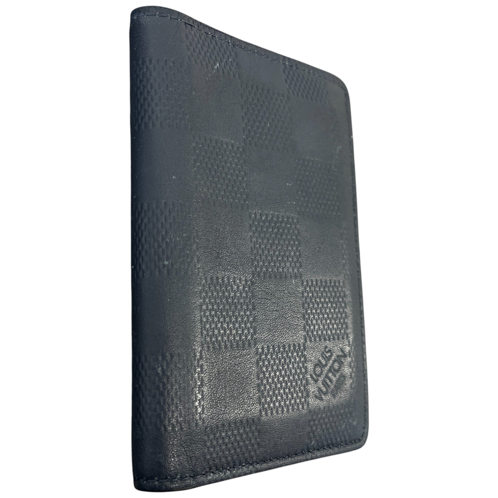 Men's Damier Infini Pocket Organiser Wallet Navy