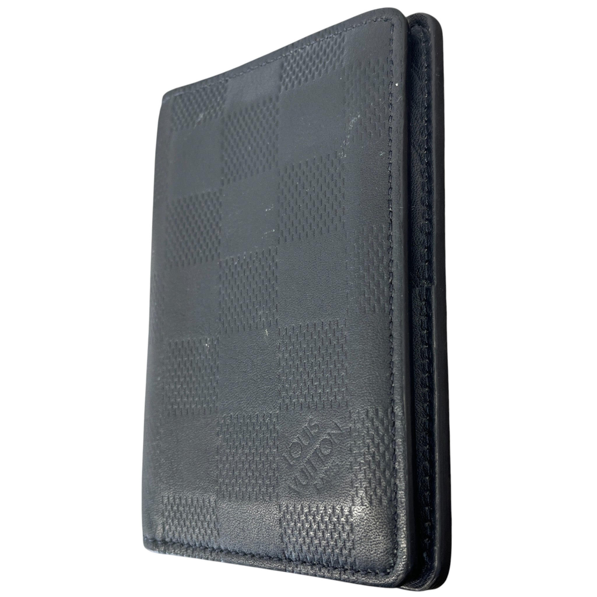 Men's Damier Infini Pocket Organiser Wallet Navy