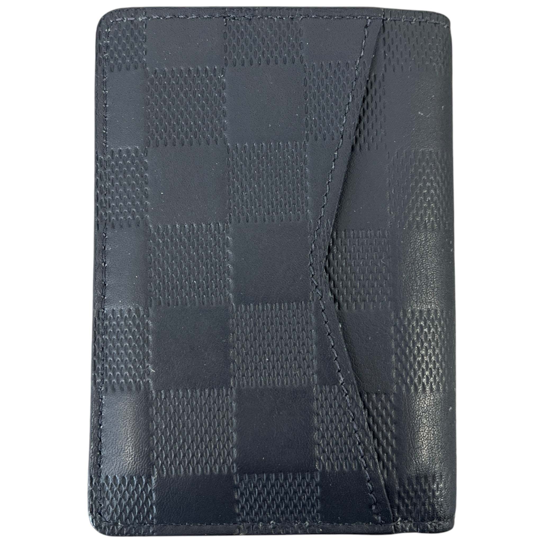 Men's Damier Infini Pocket Organiser Wallet Navy