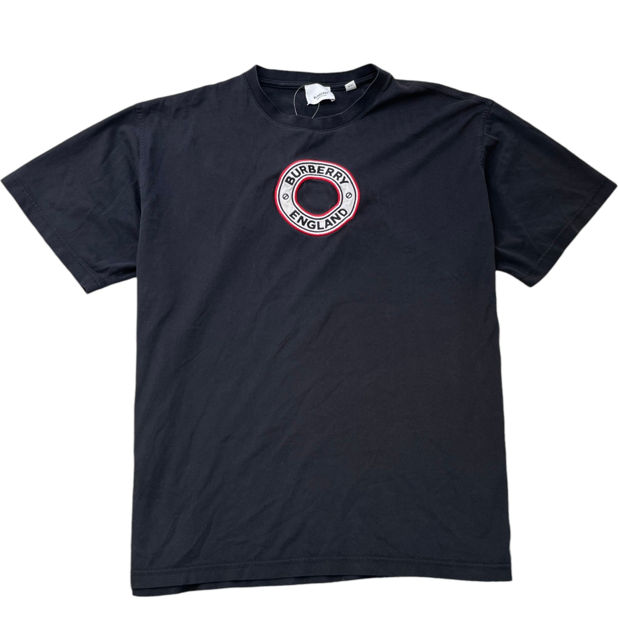 Men's Embroidered Logo T-Shirt Black Size M