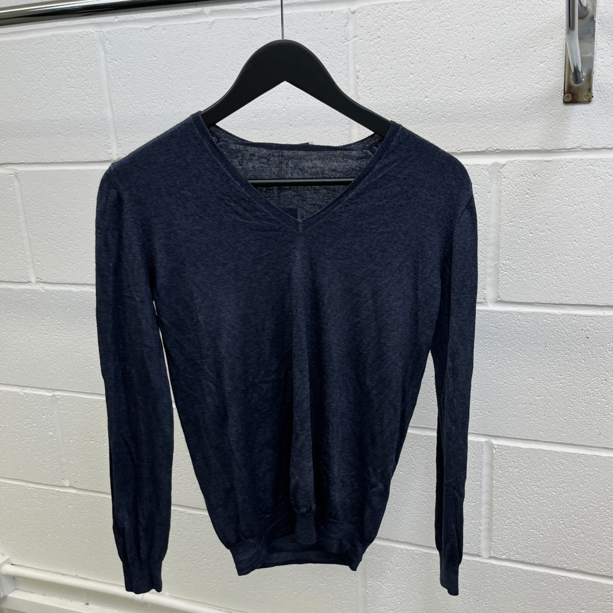 Men's Knitted Sweatshirt Navy Size IT 44 / UK XS