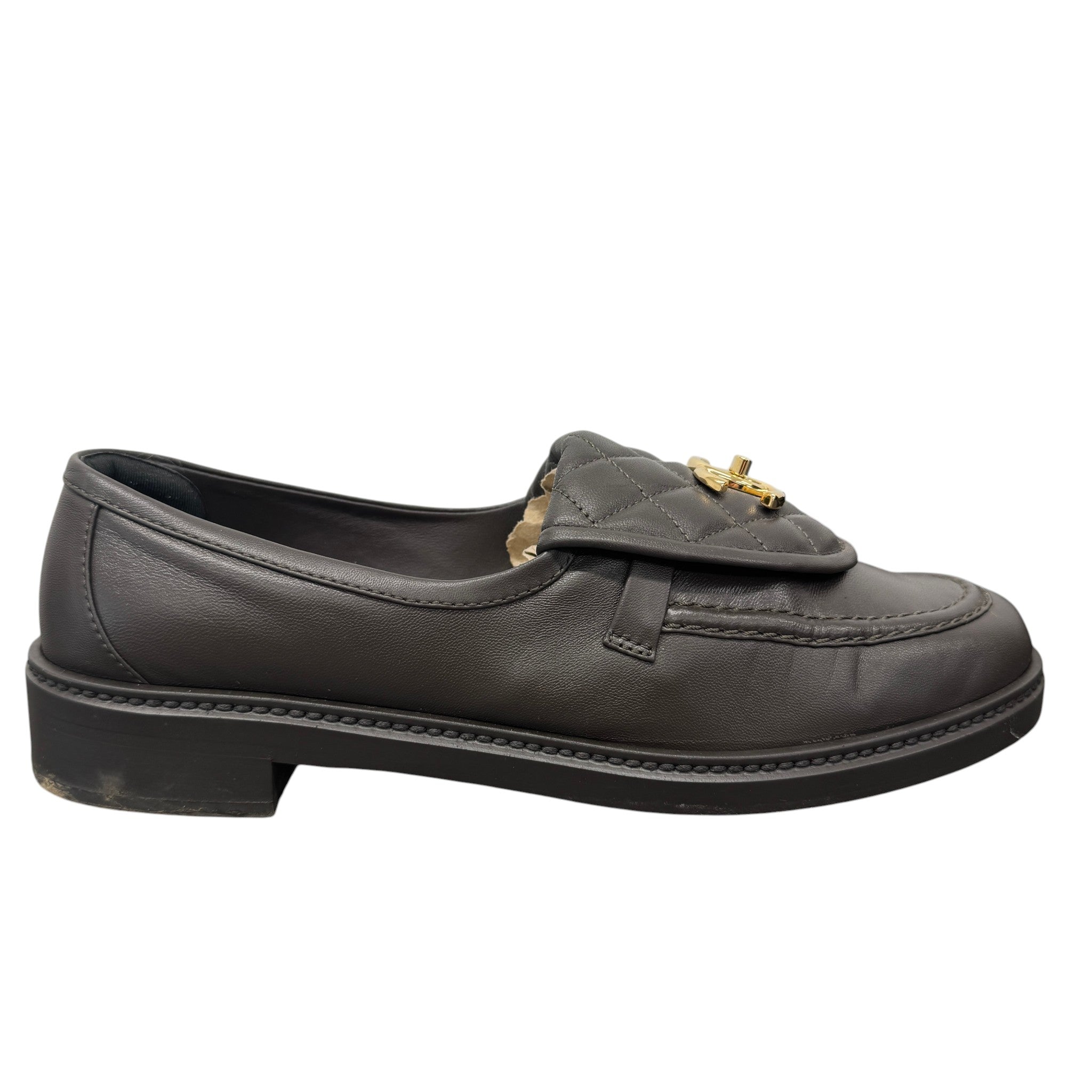 Women's Cc Turnlock Loafers Brown Size EU 40.5 / 7.5