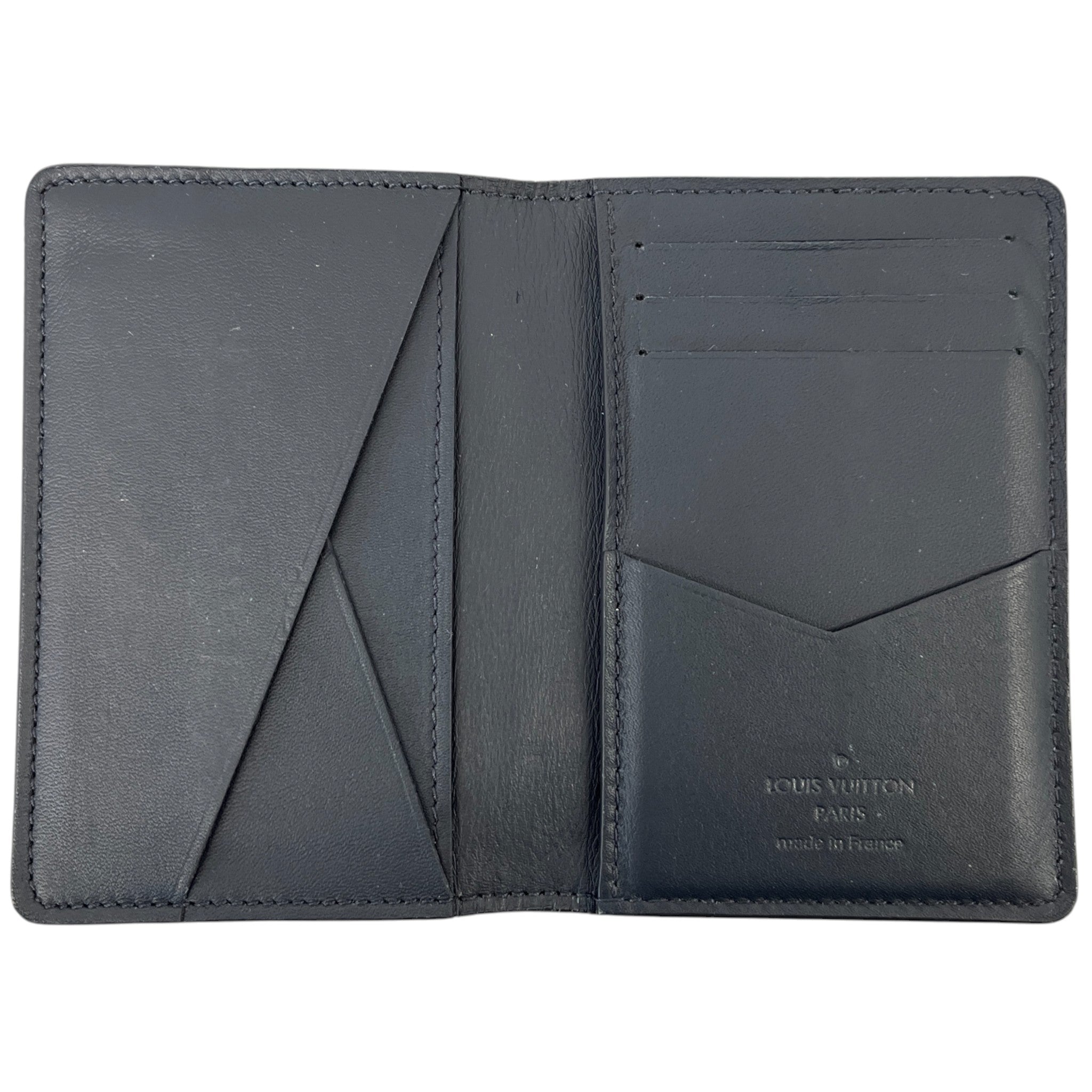 Men's Damier Infini Pocket Organiser Wallet Navy