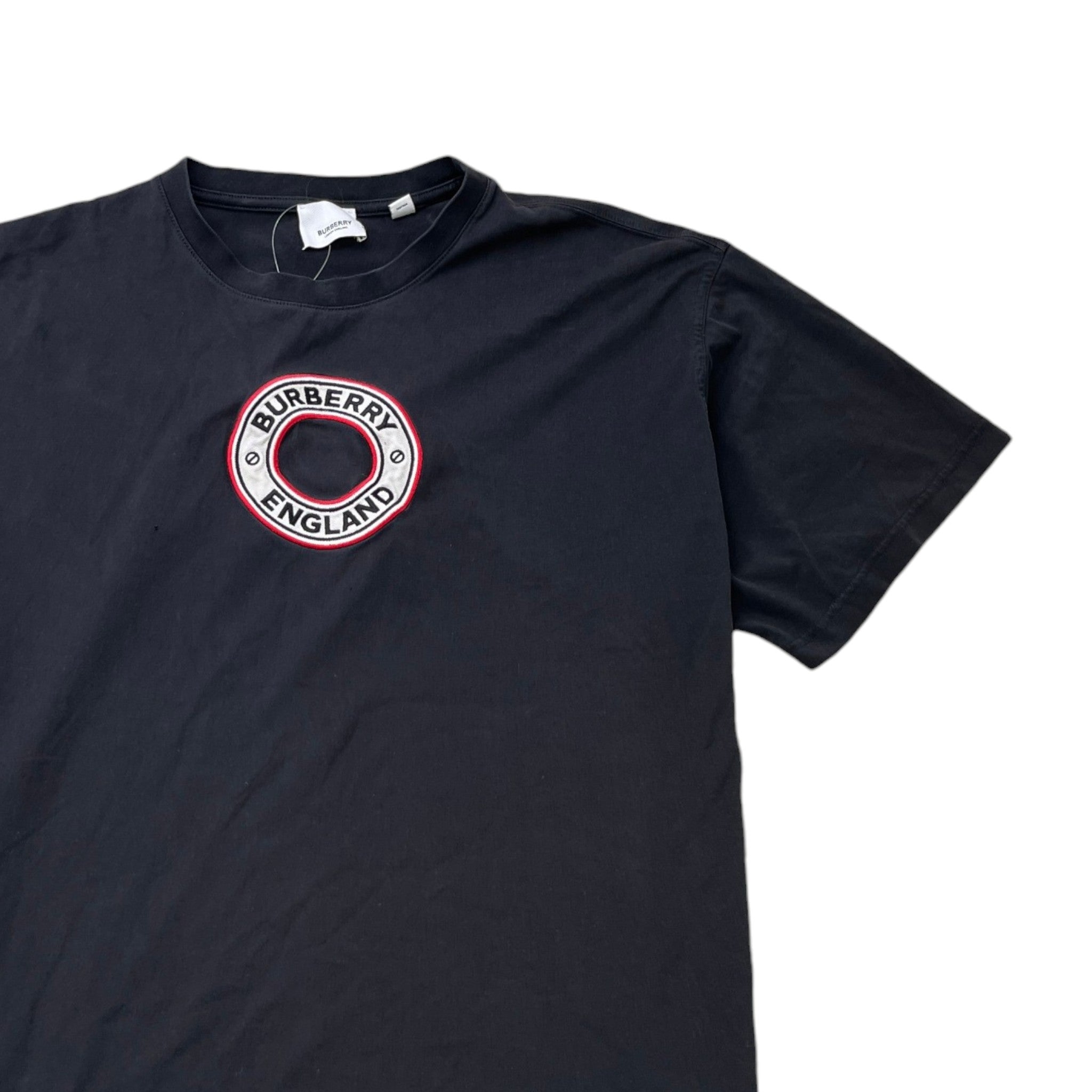 Men's Embroidered Logo T-Shirt Black Size M