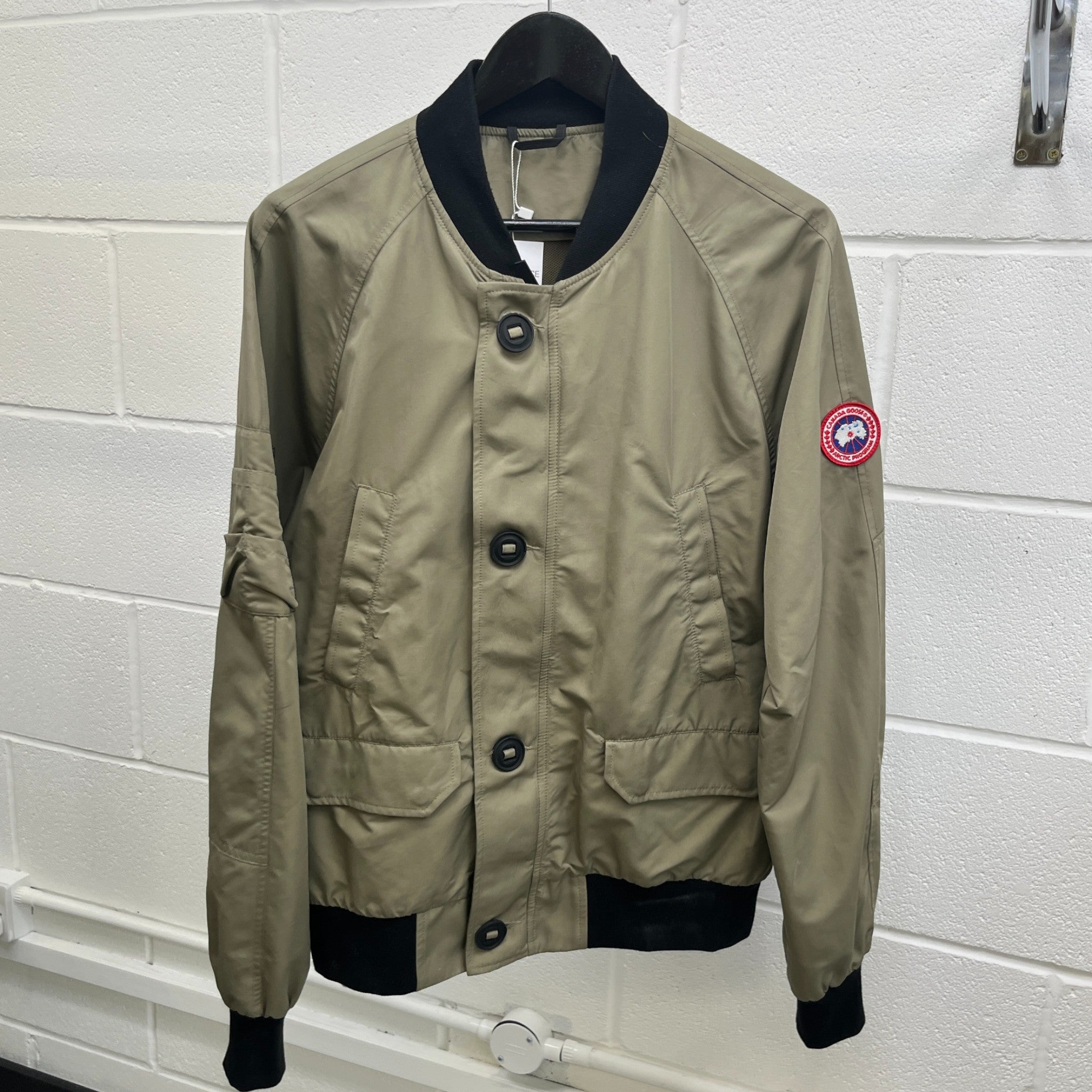 Men's Faber Bomber Jacket Khaki Size M