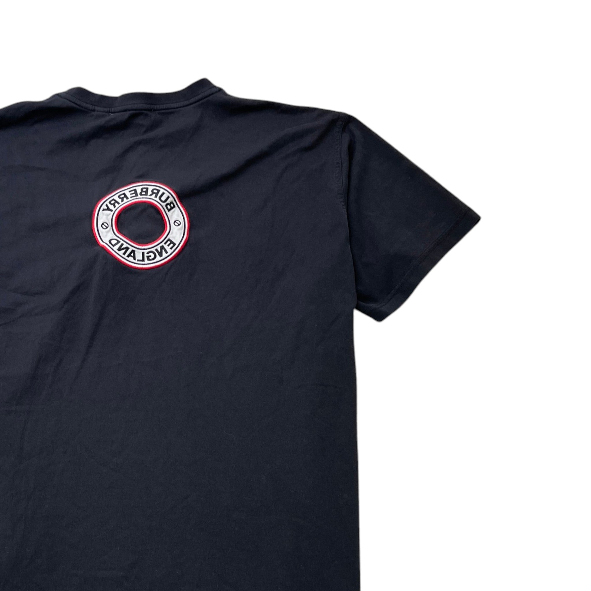 Men's Embroidered Logo T-Shirt Black Size M