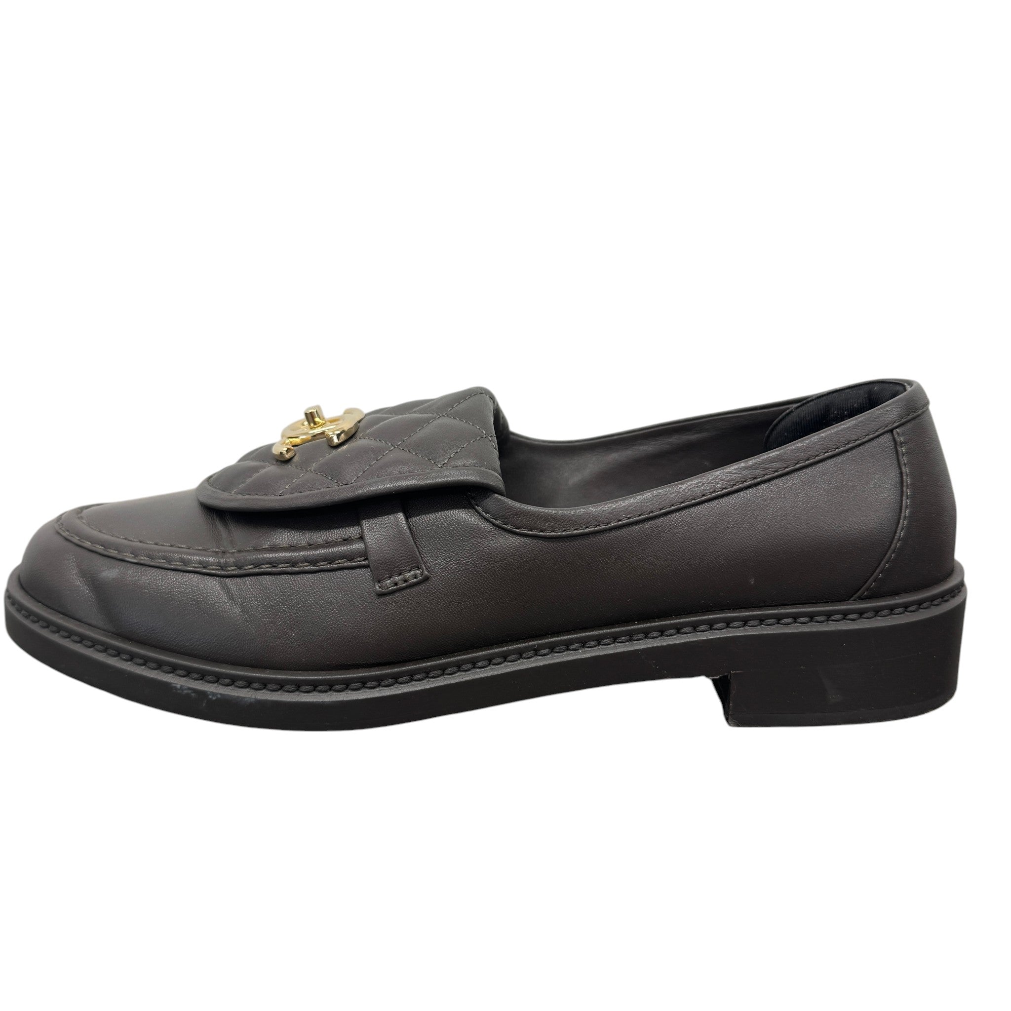 Women's Cc Turnlock Loafers Brown Size EU 40.5 / 7.5