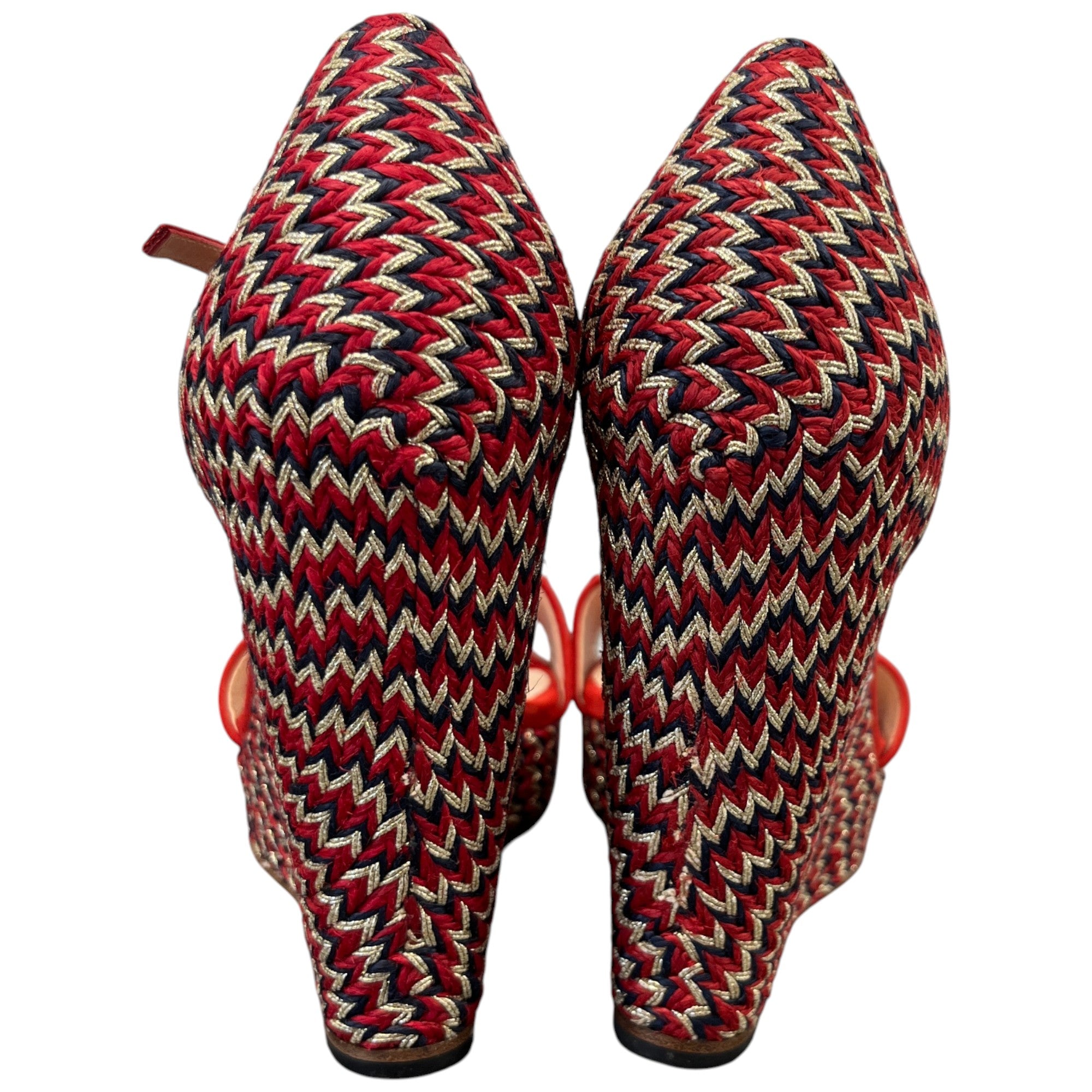 Women's Horsebit Carolina Sandals Red Size EU 37 / UK 4