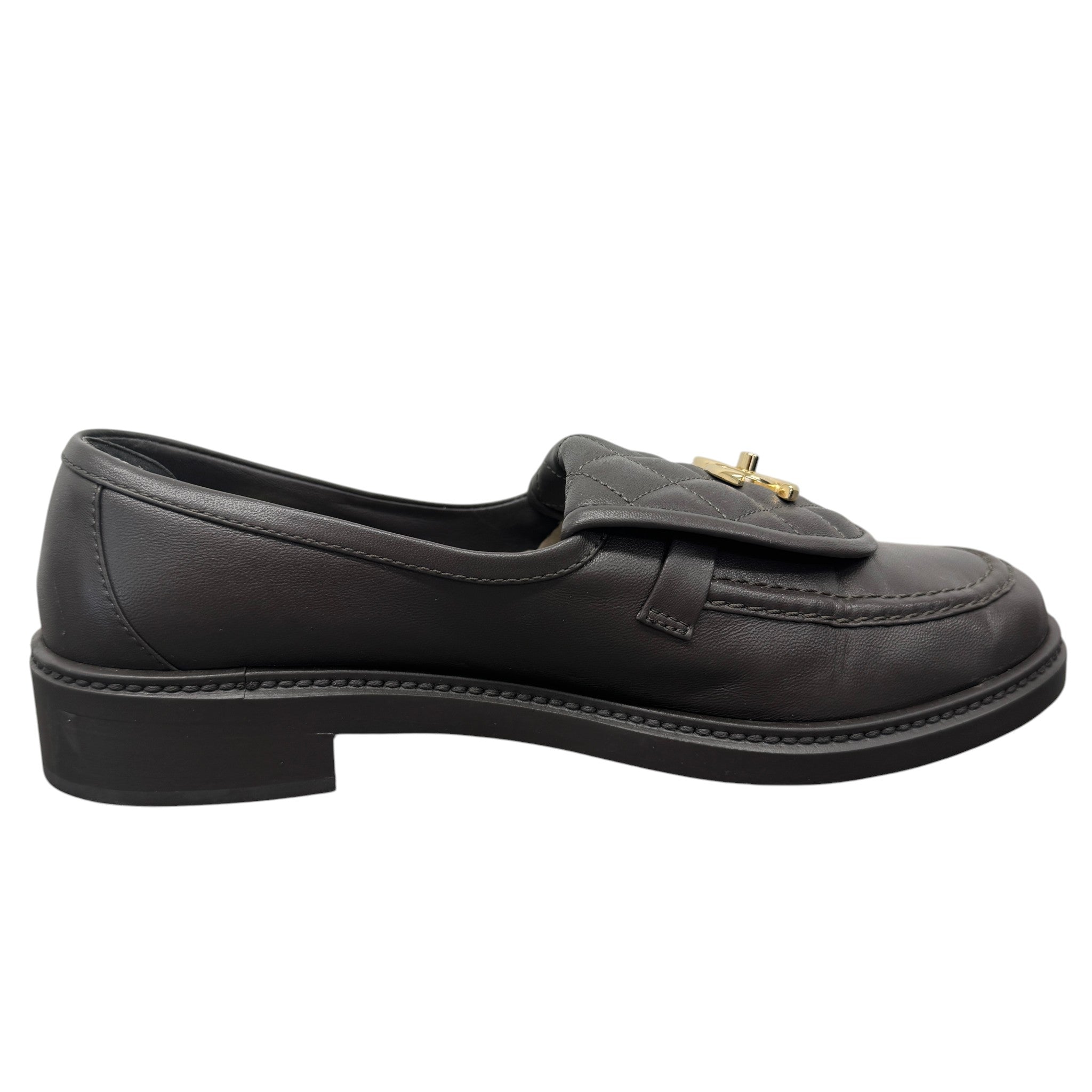 Women's Cc Turnlock Loafers Brown Size EU 40.5 / 7.5