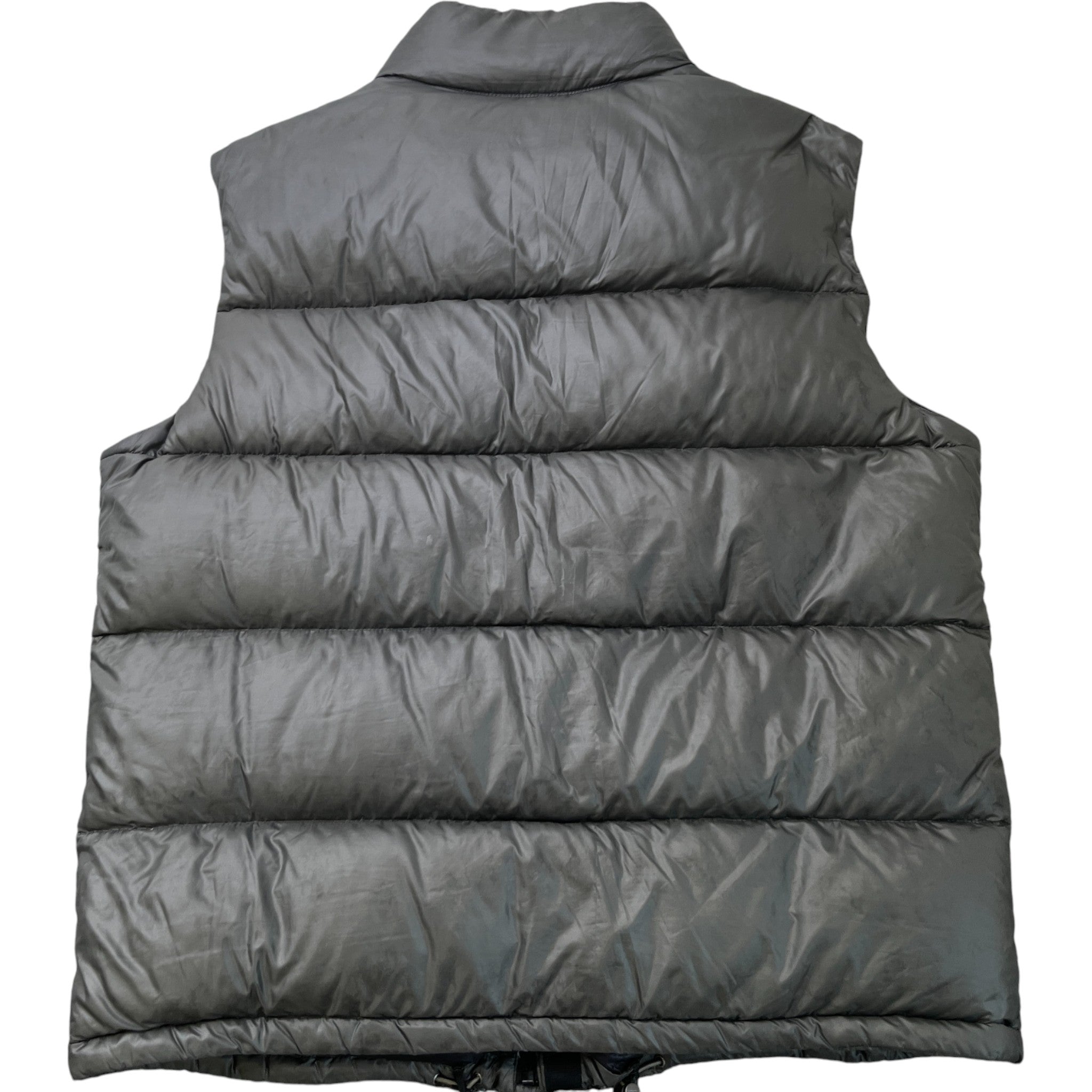 Men's Re-Nylon Plaque Logo Gilet Grey Size IT 56 / XXXL