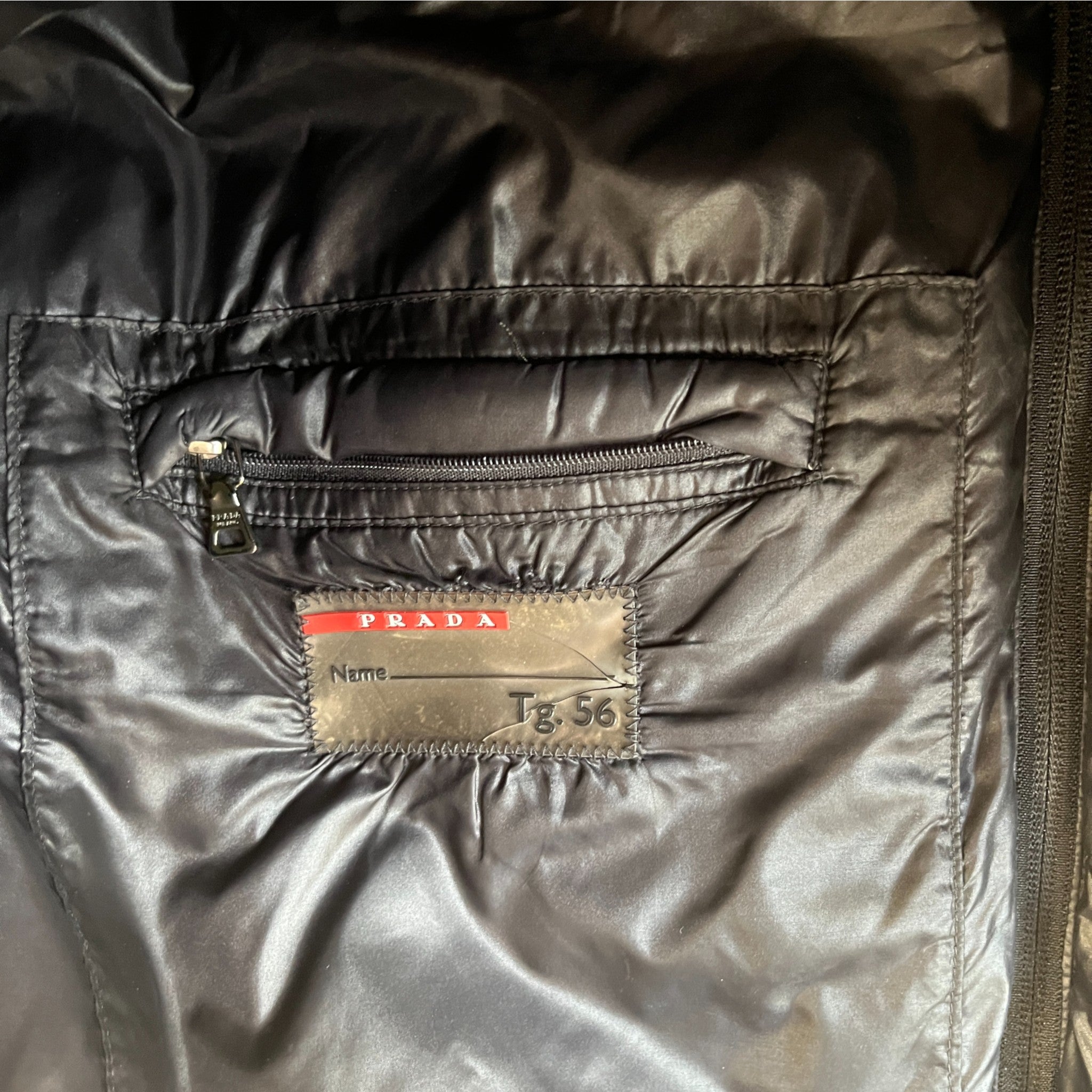 Men's Re-Nylon Plaque Logo Gilet Grey Size IT 56 / XXXL