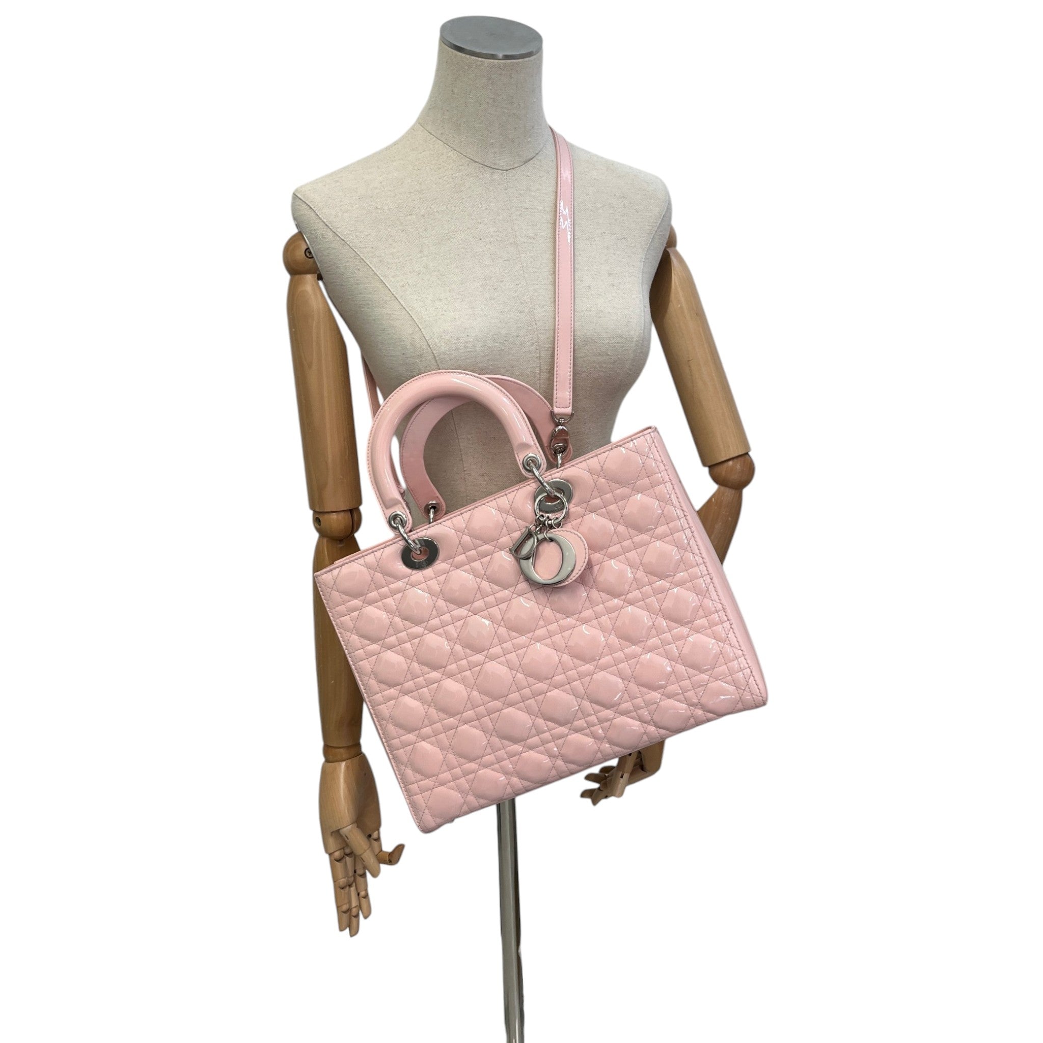 Women's Lady Dior Large Handbag Pink