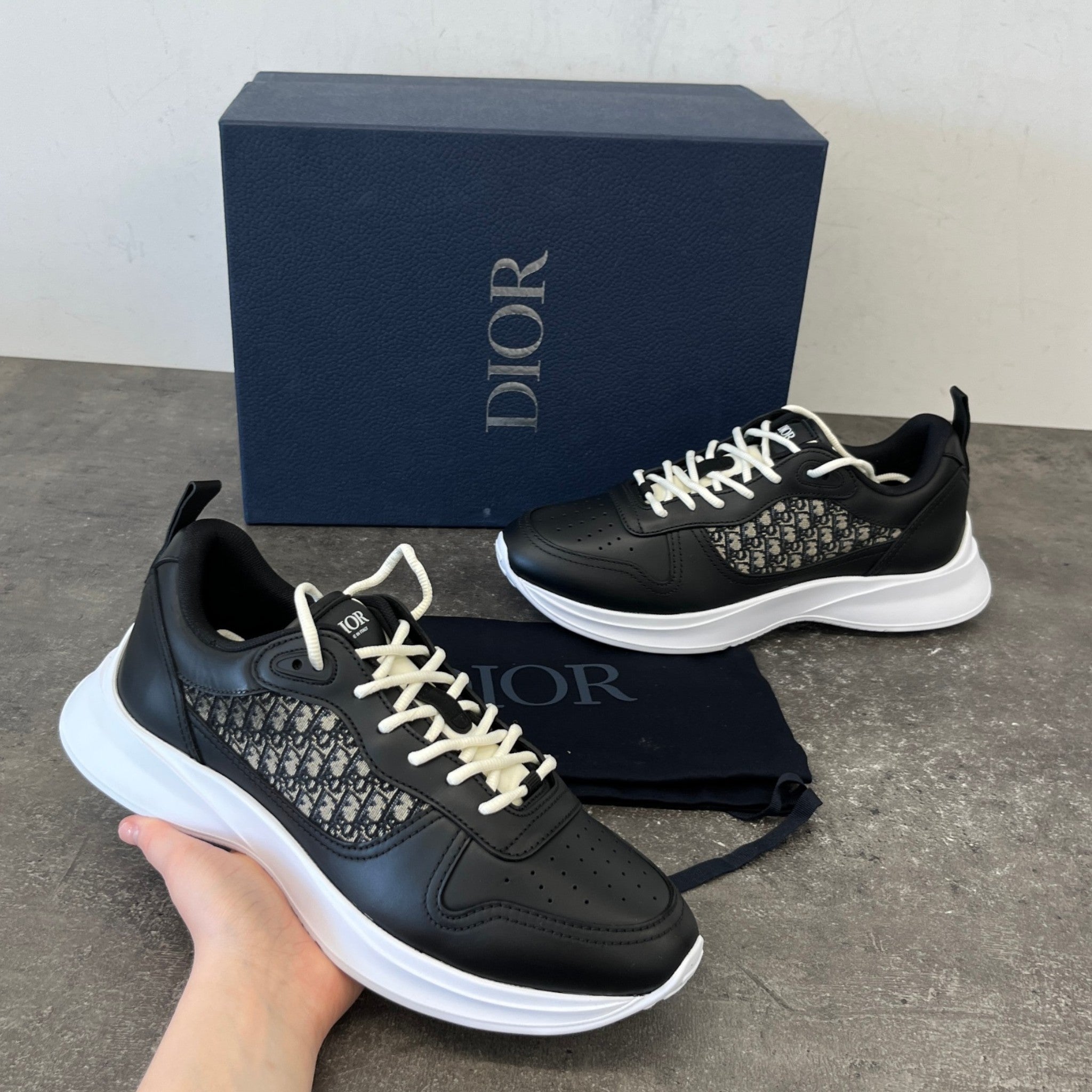 Men's B25 Low Trainers Black Size EU 42 / UK 8