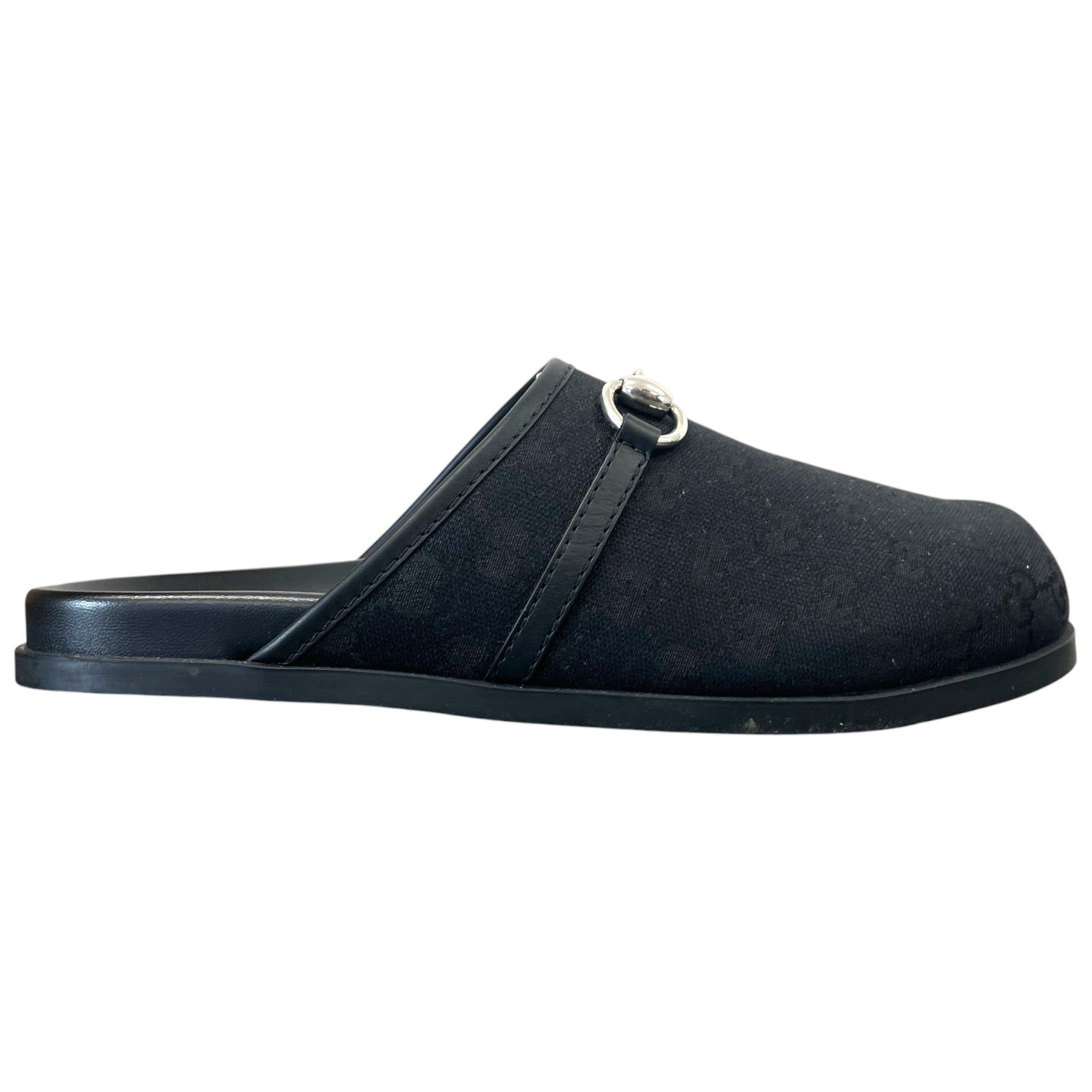 Men's Gg Supreme Horsebit Mules Black Size EU 42.5 / UK 8.5