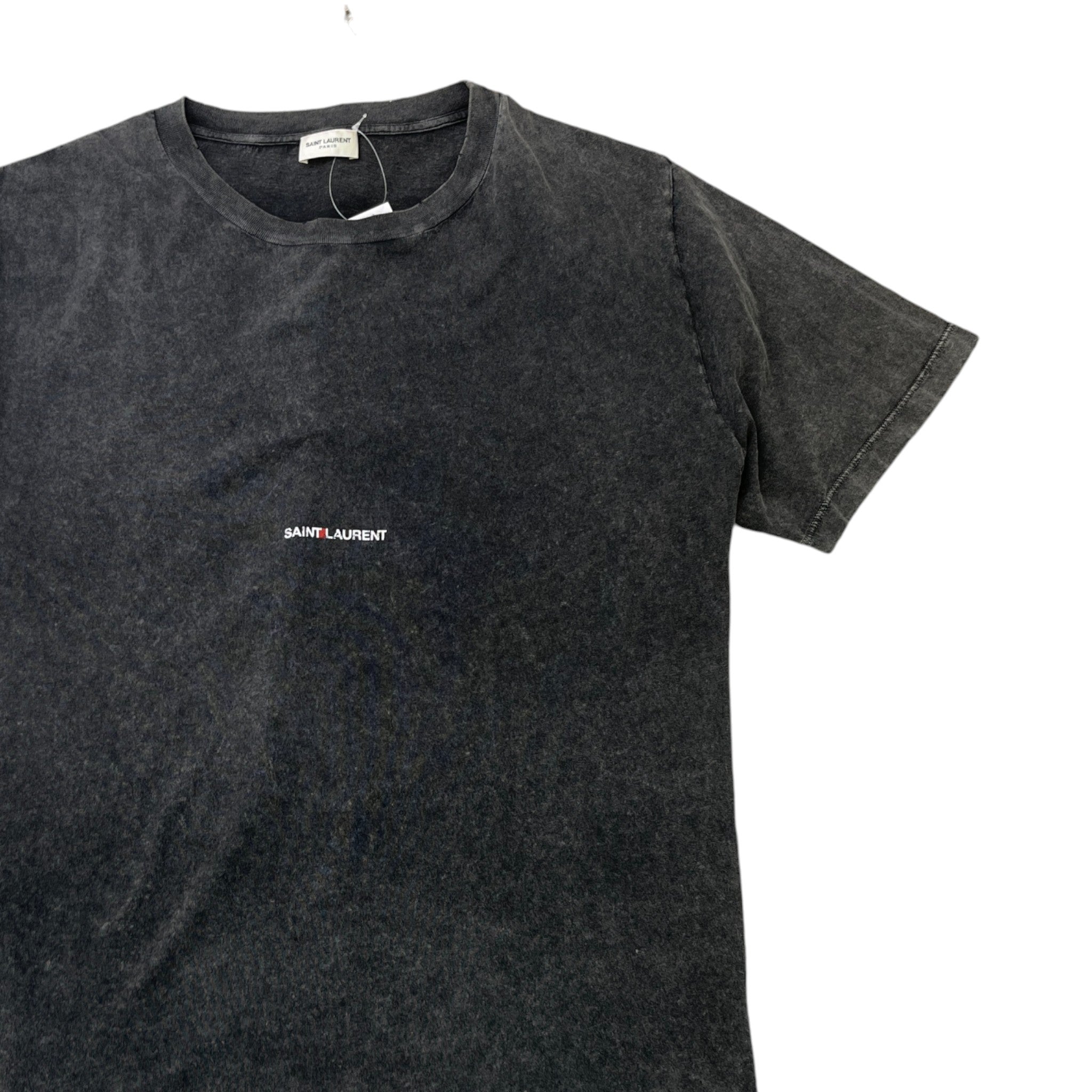 Men's Rive Gauche Distressed T-Shirt Grey Size XXL