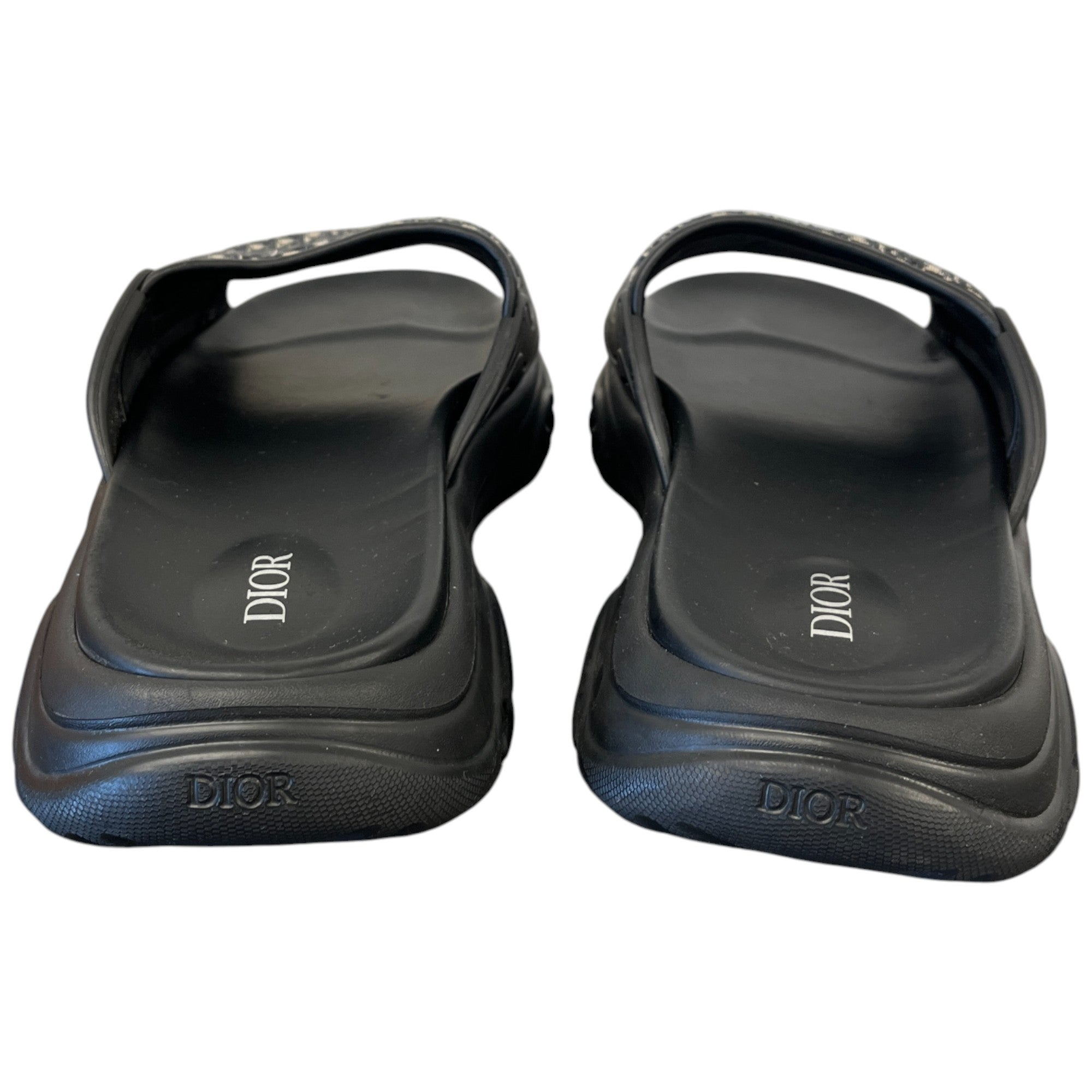 Men's Oblique Aqua Sandals Black Size EU 44 / UK 10