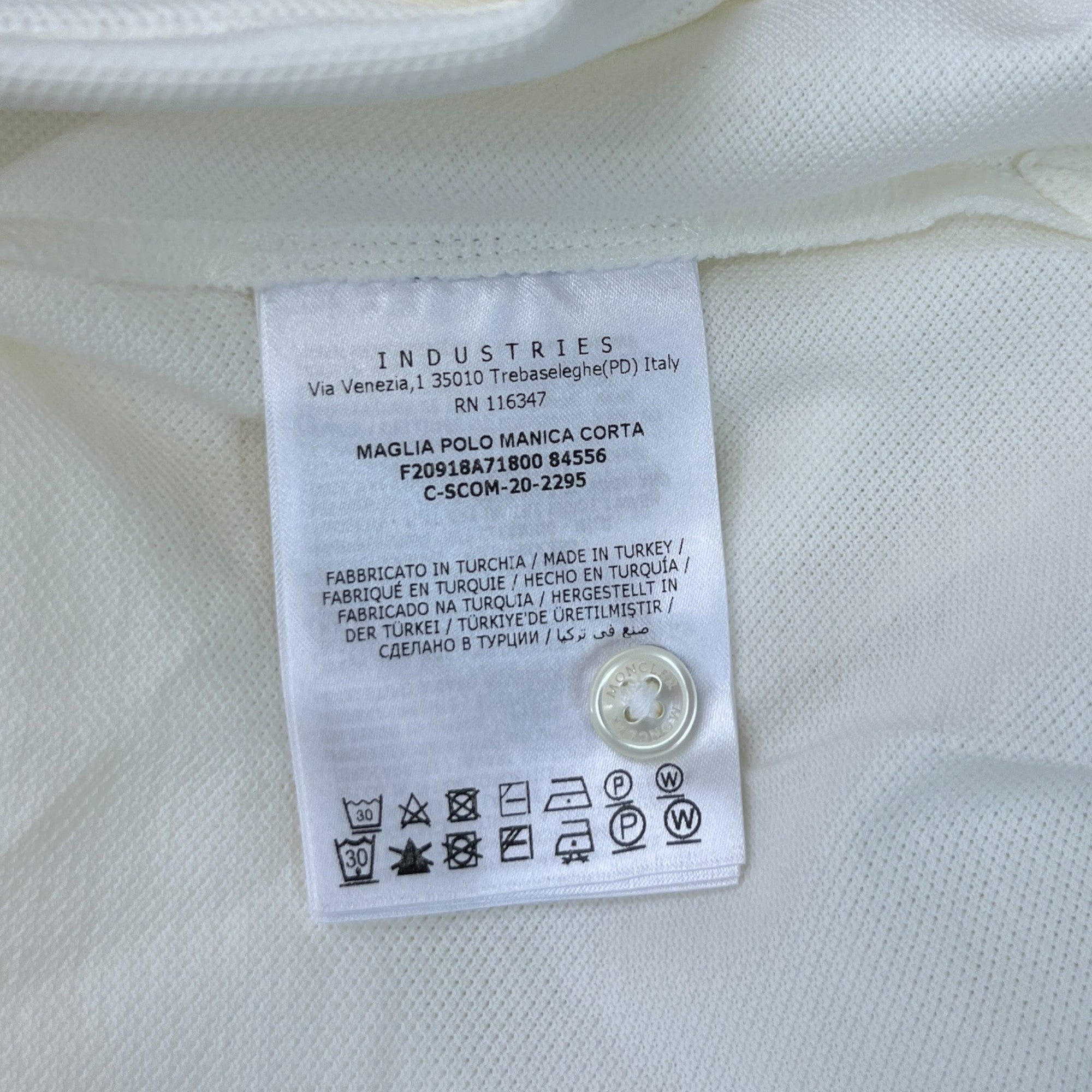 Men's Maglia Polo Shirt Cream Size M