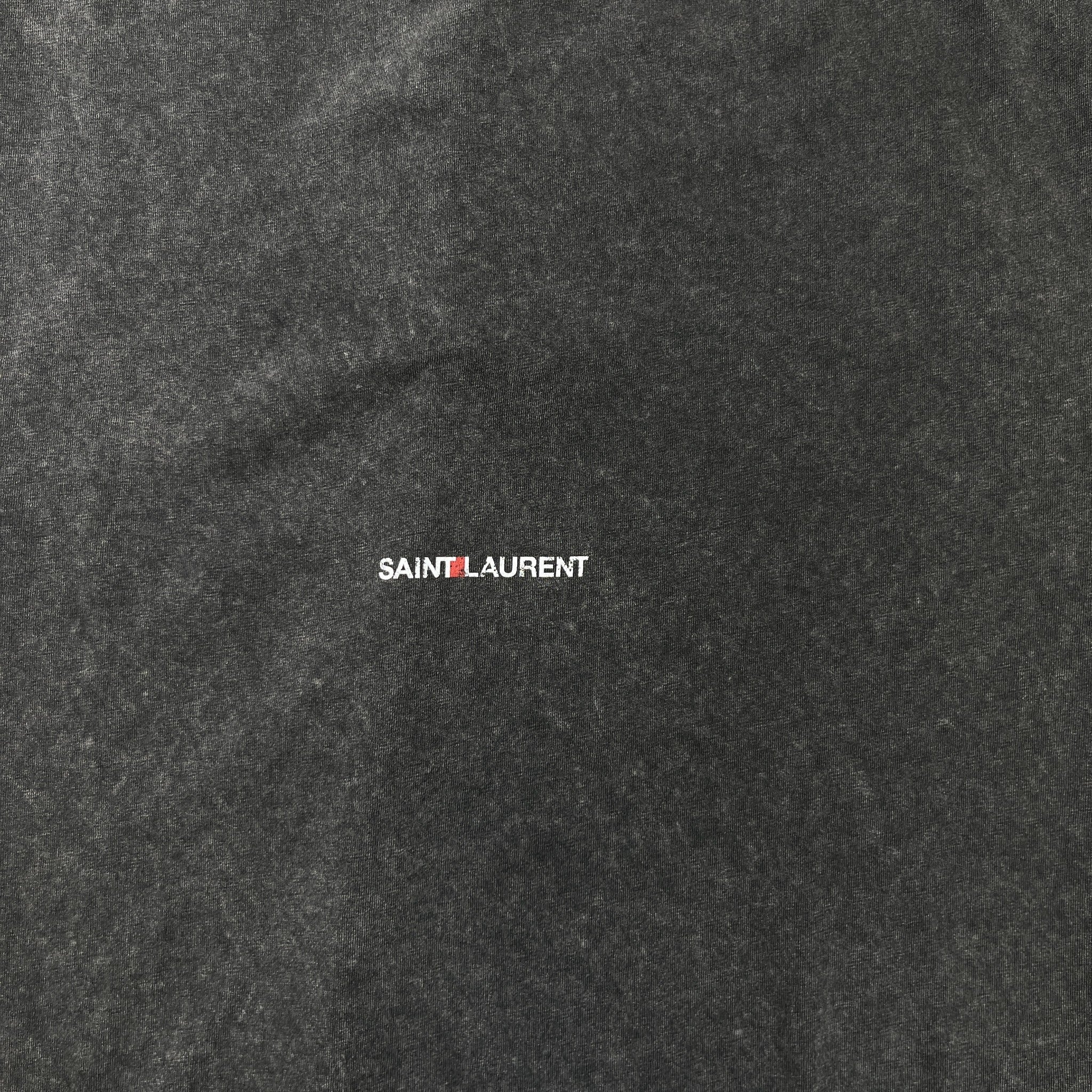 Men's Rive Gauche Distressed T-Shirt Grey Size XXL