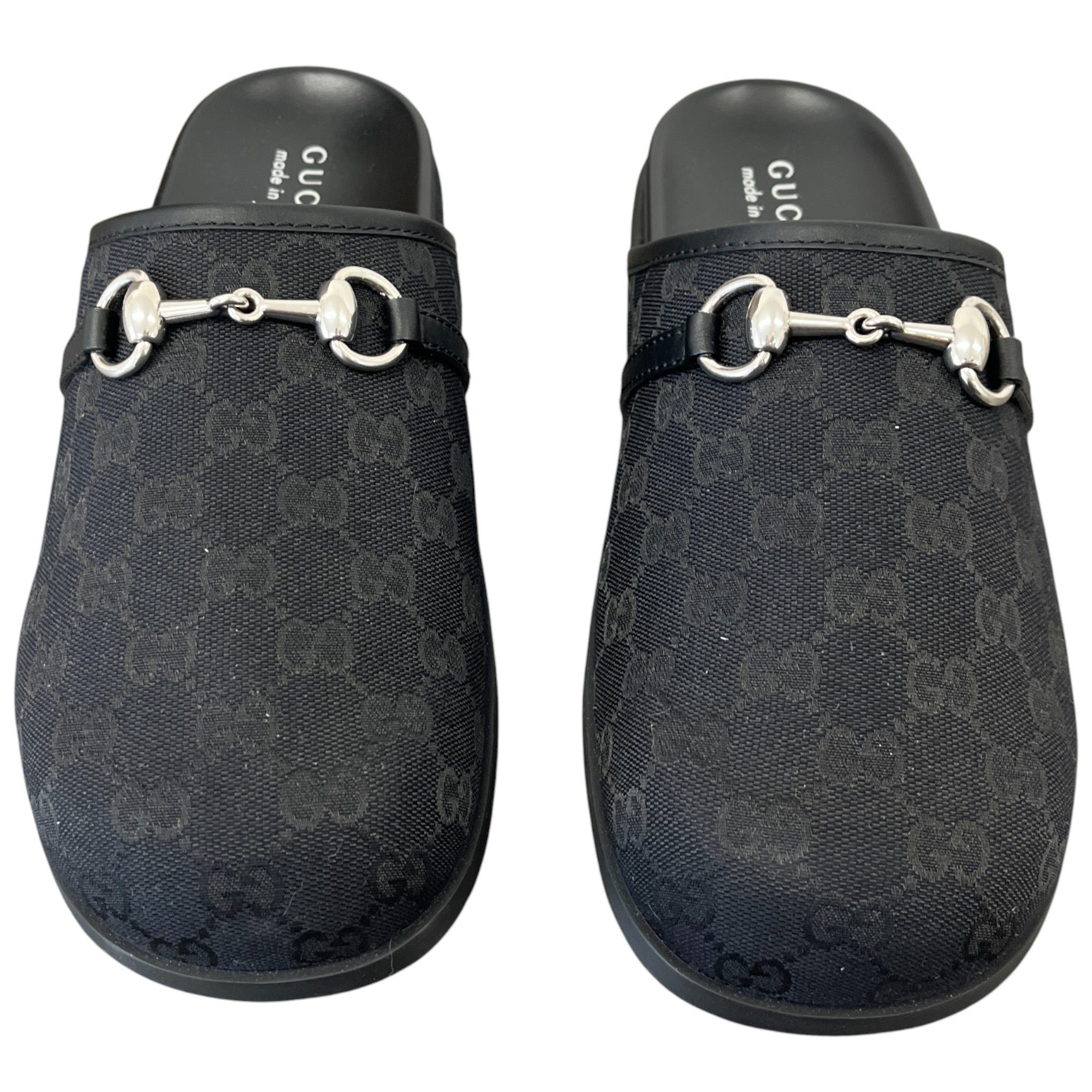 Men's Gg Supreme Horsebit Mules Black Size EU 42.5 / UK 8.5