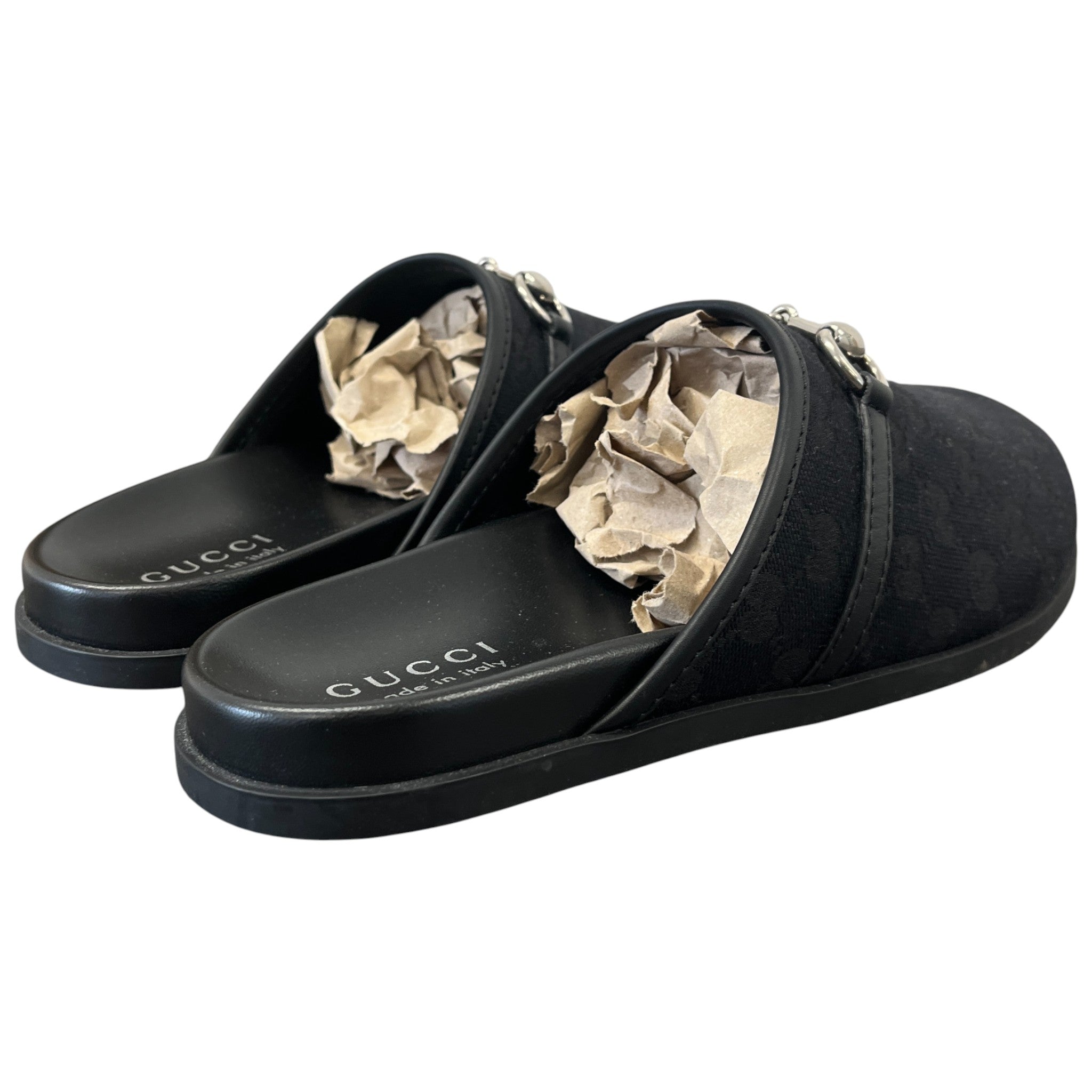 Men's Gg Supreme Horsebit Mules Black Size EU 42.5 / UK 8.5