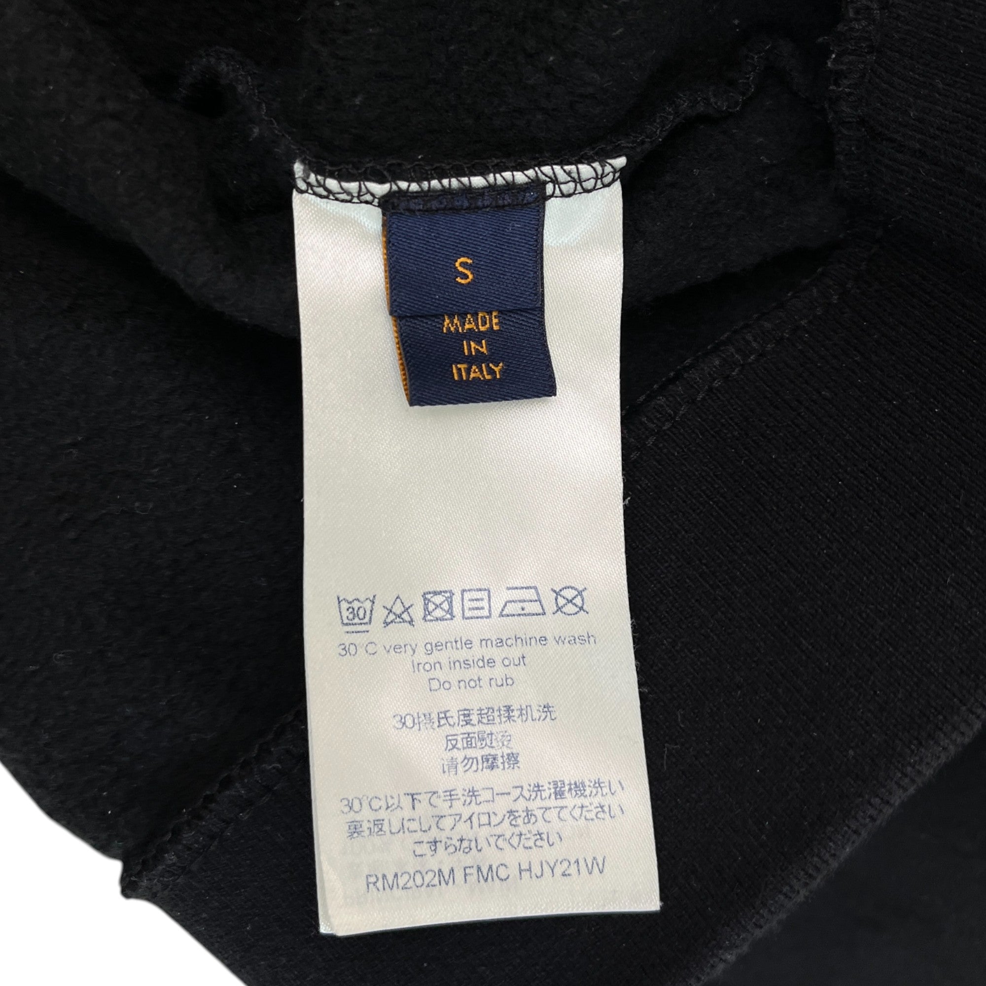 Men's Lv Stitch Logo Jumper Black Size S