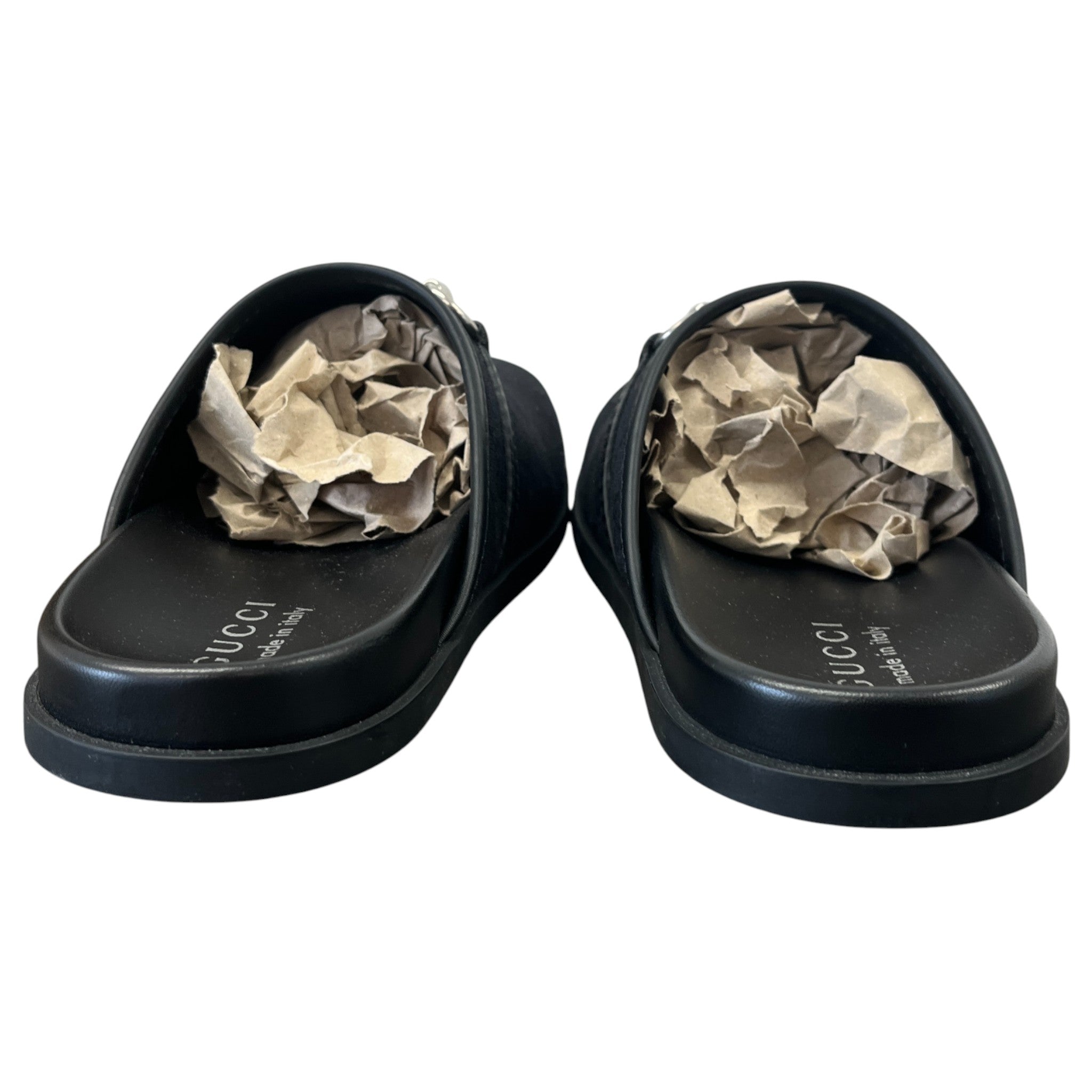 Men's Gg Supreme Horsebit Mules Black Size EU 42.5 / UK 8.5