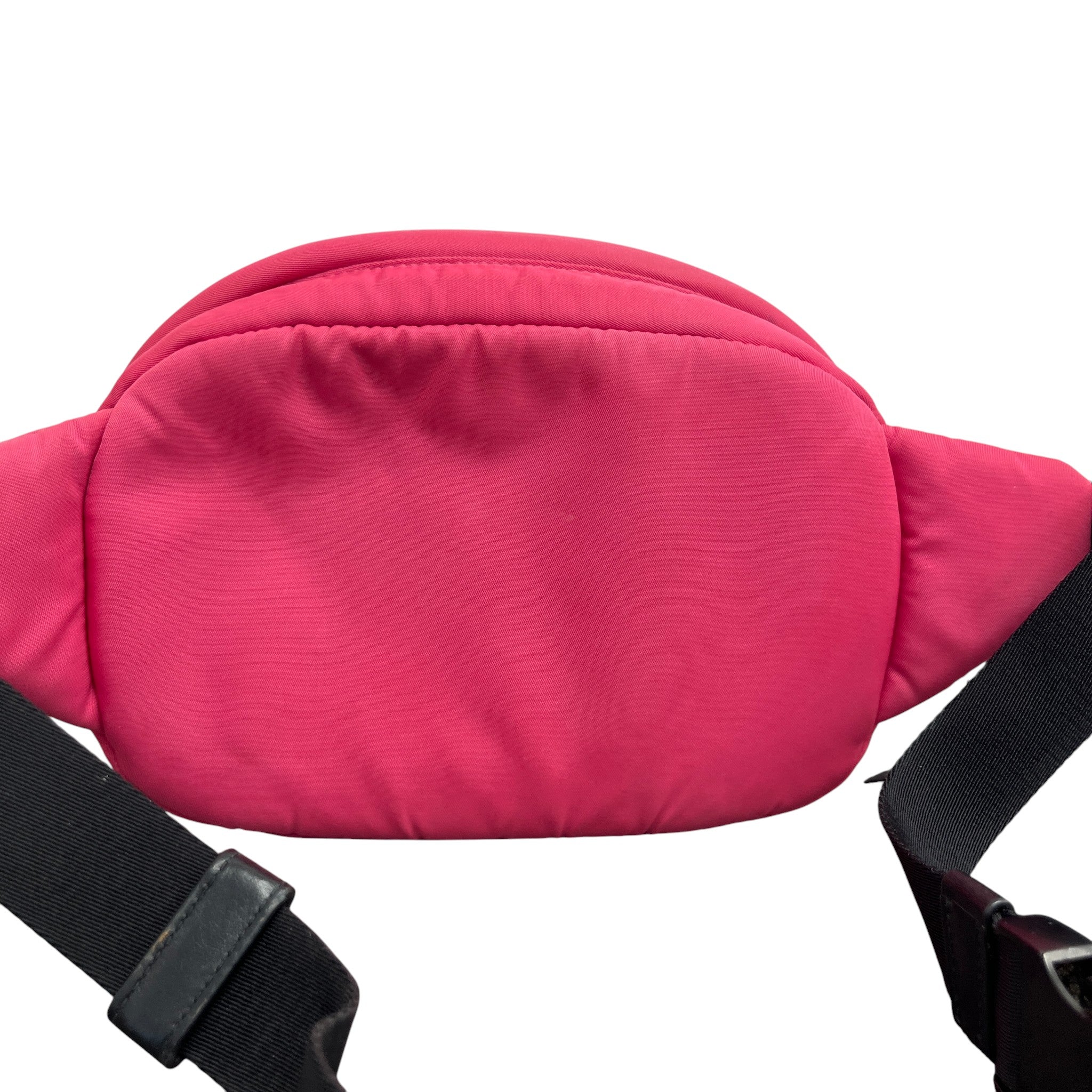 Women's Re-Nylon Plaque Logo Belt Bag Pink