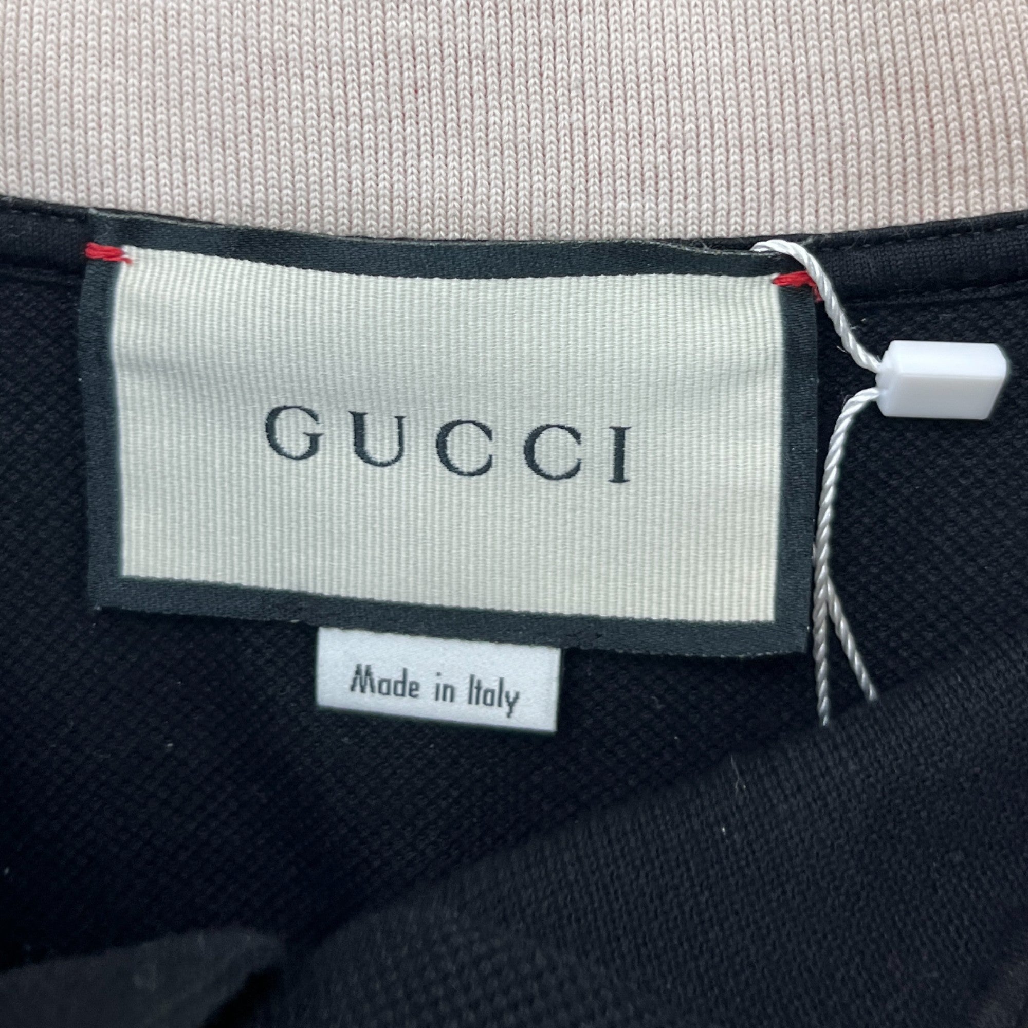 Men's Web Tape Polo Shirt Black Size XL