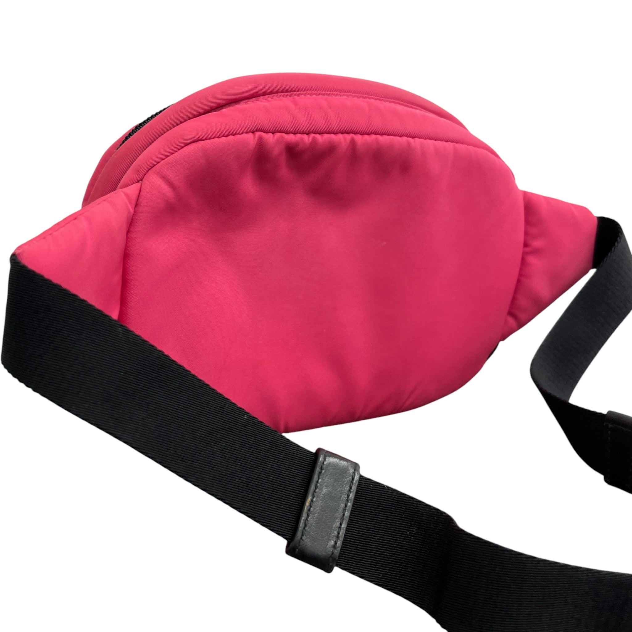 Women's Re-Nylon Plaque Logo Belt Bag Pink