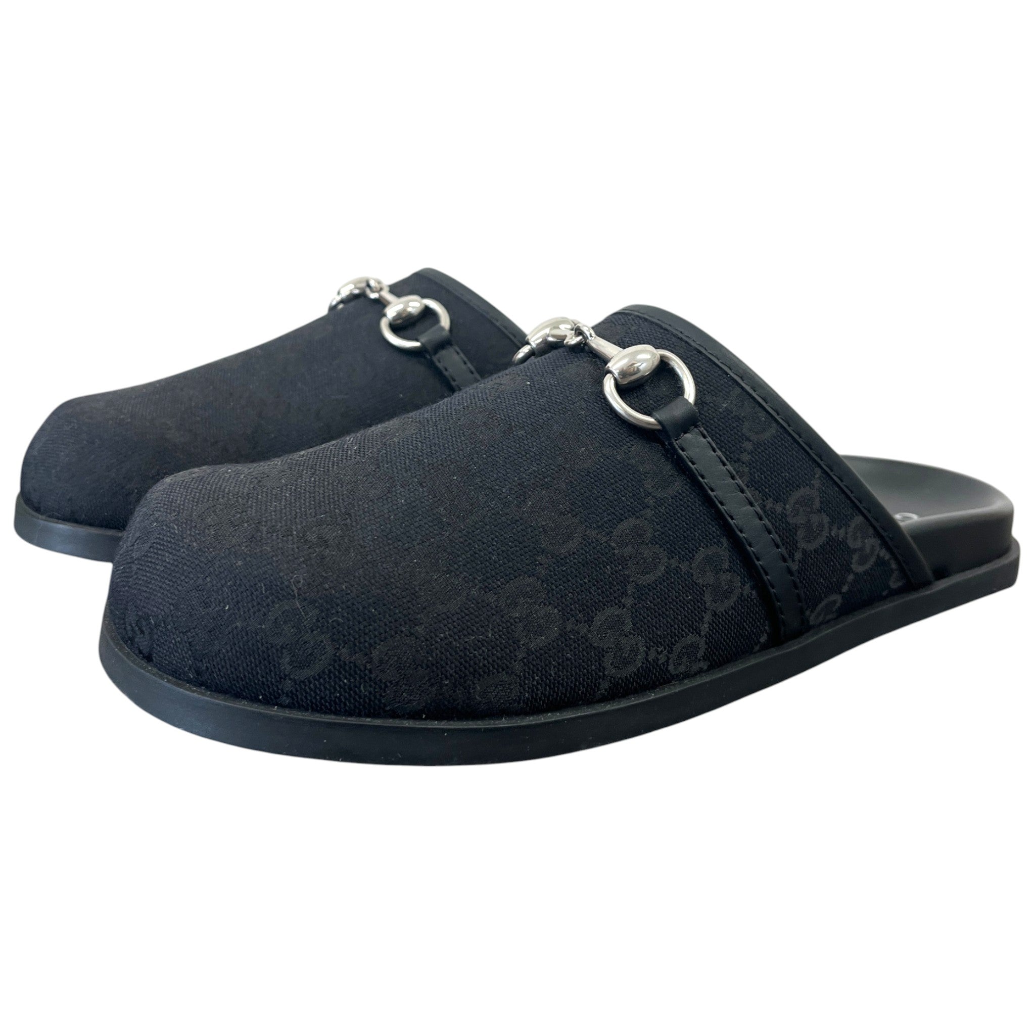 Men's Gg Supreme Horsebit Mules Black Size EU 42.5 / UK 8.5