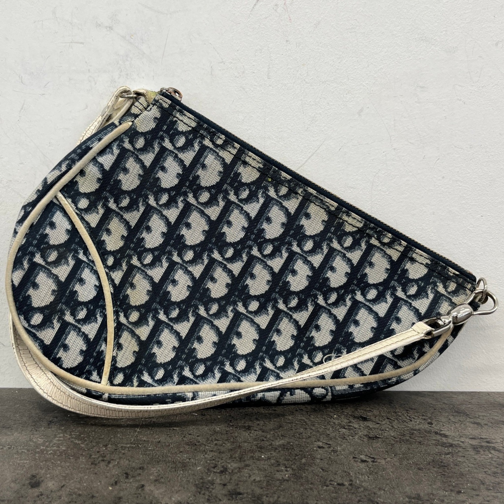 Women's Vintage Saddle Oblique Bag Navy