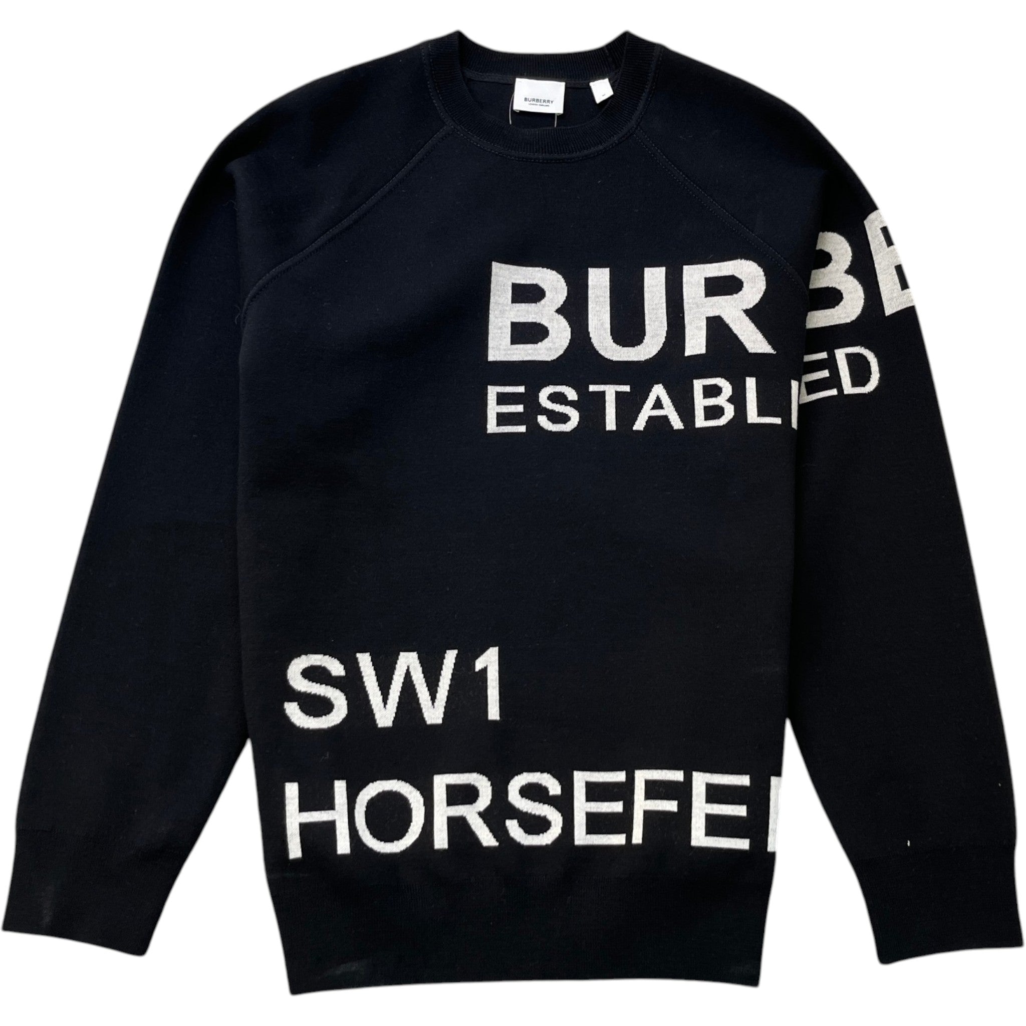 Men's Embroidered Logo Sweatshirt Black Size M