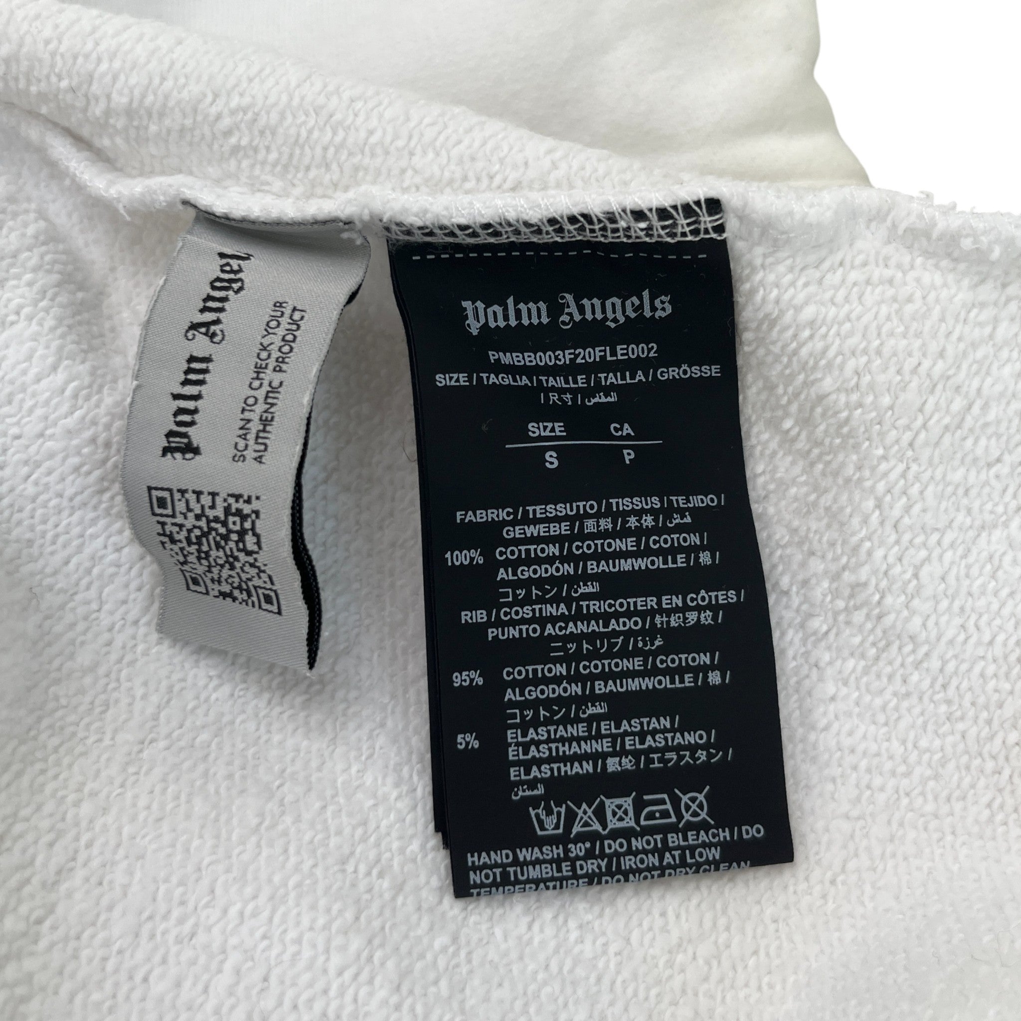 Women's Spray Logo Hoodie White Size S