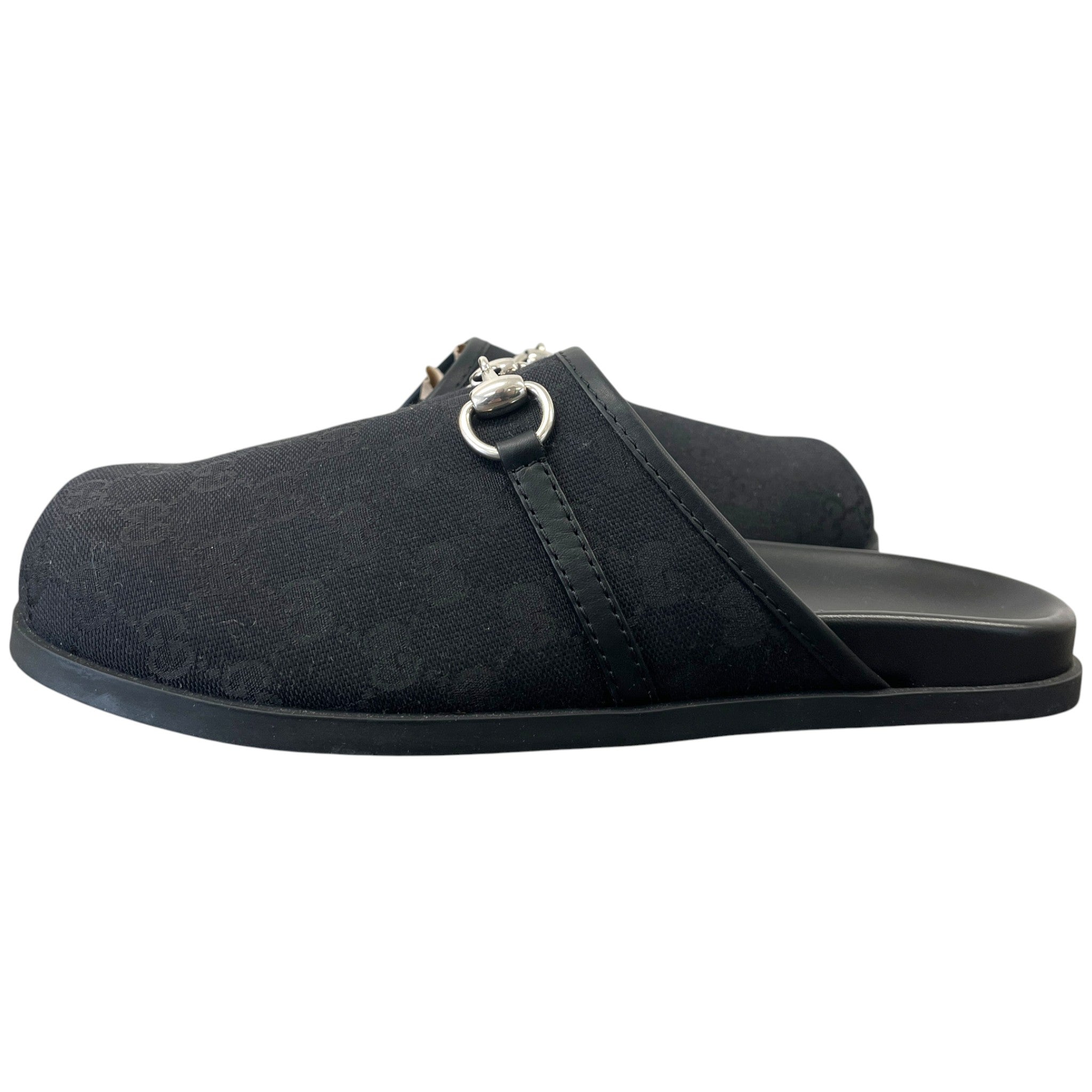 Men's Gg Supreme Horsebit Mules Black Size EU 42.5 / UK 8.5