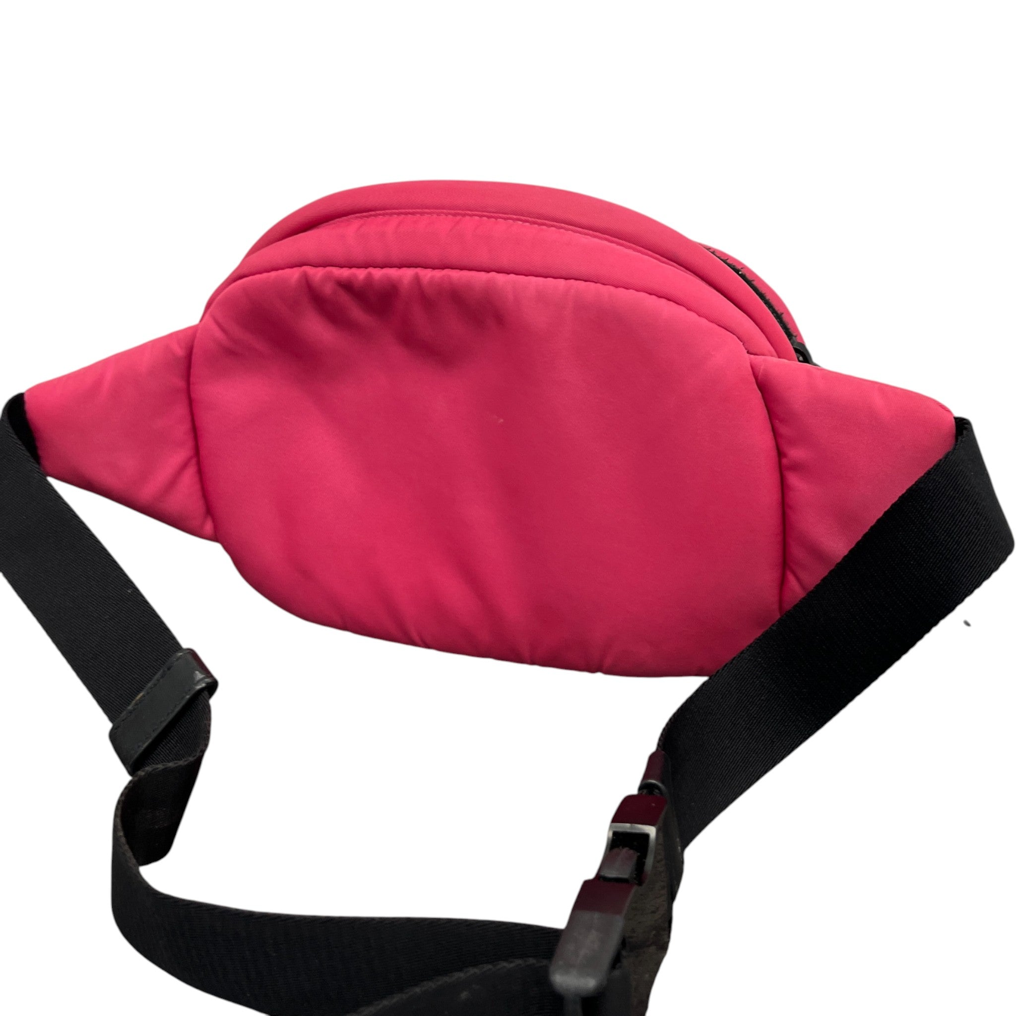 Women's Re-Nylon Plaque Logo Belt Bag Pink