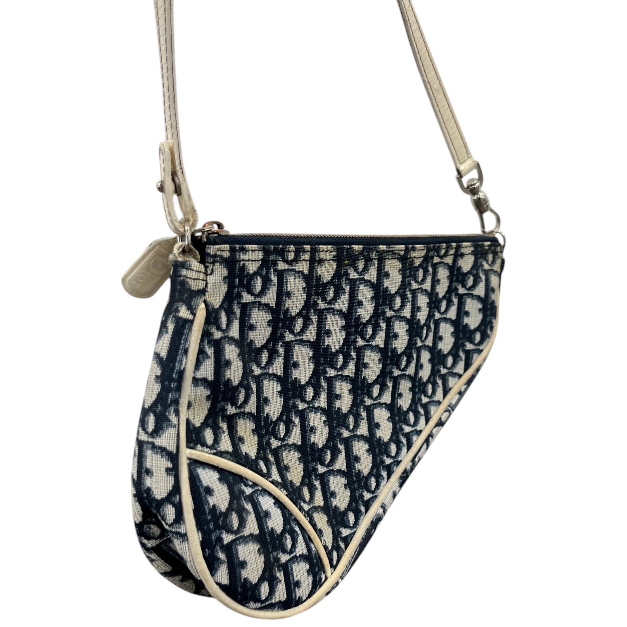 Women's Vintage Saddle Oblique Bag Navy