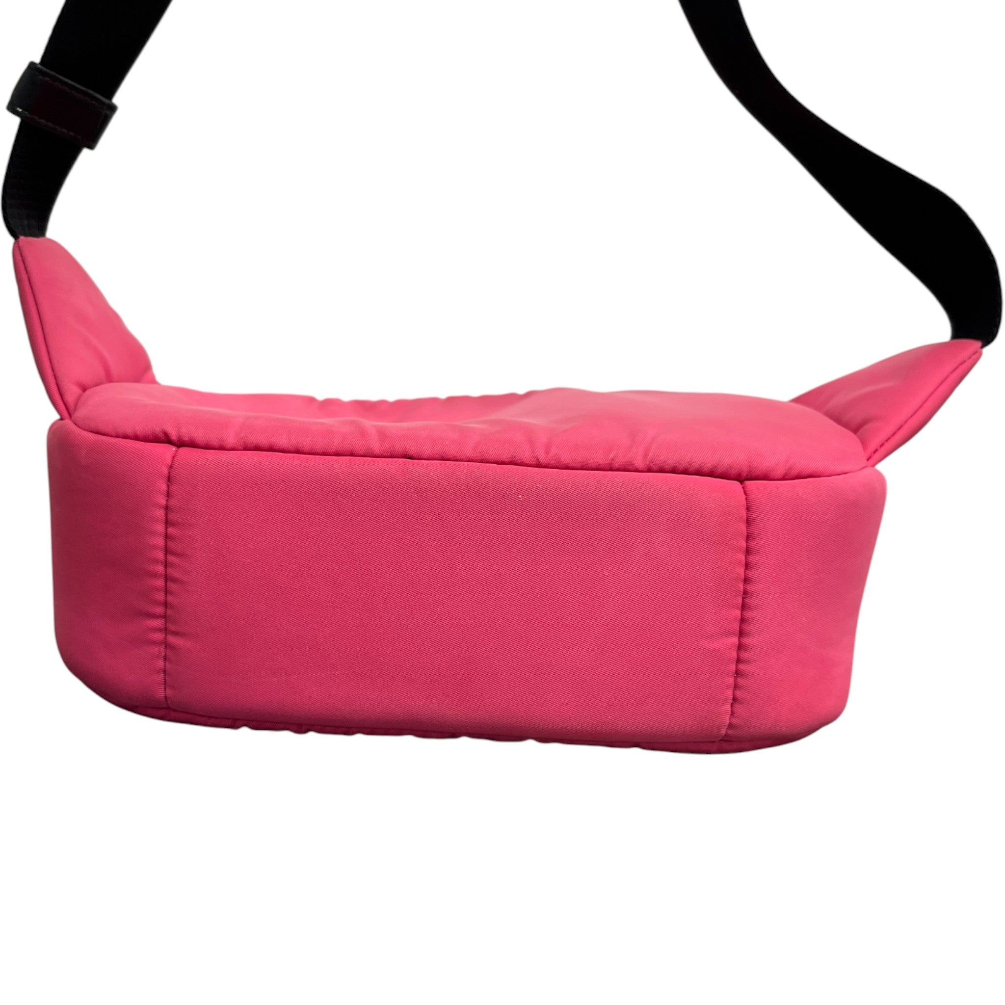 Women's Re-Nylon Plaque Logo Belt Bag Pink