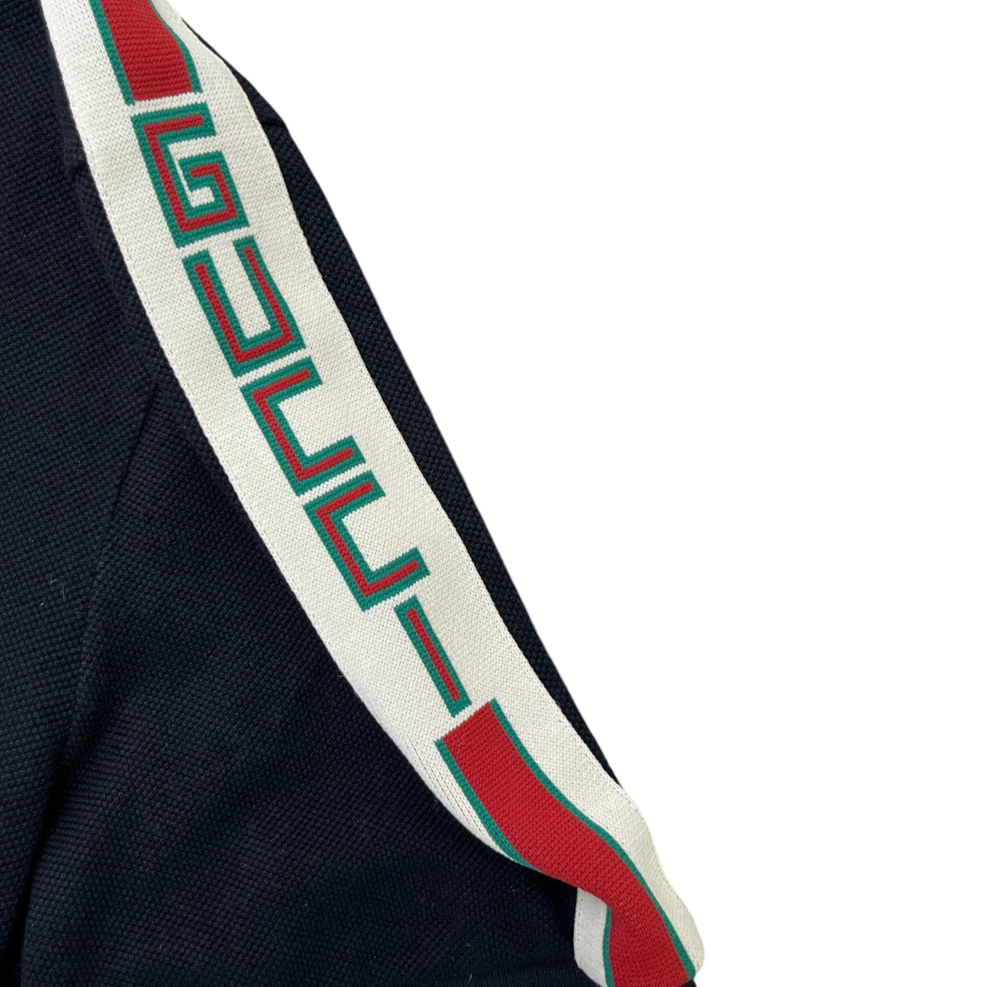 Men's Web Tape Polo Shirt Black Size XL