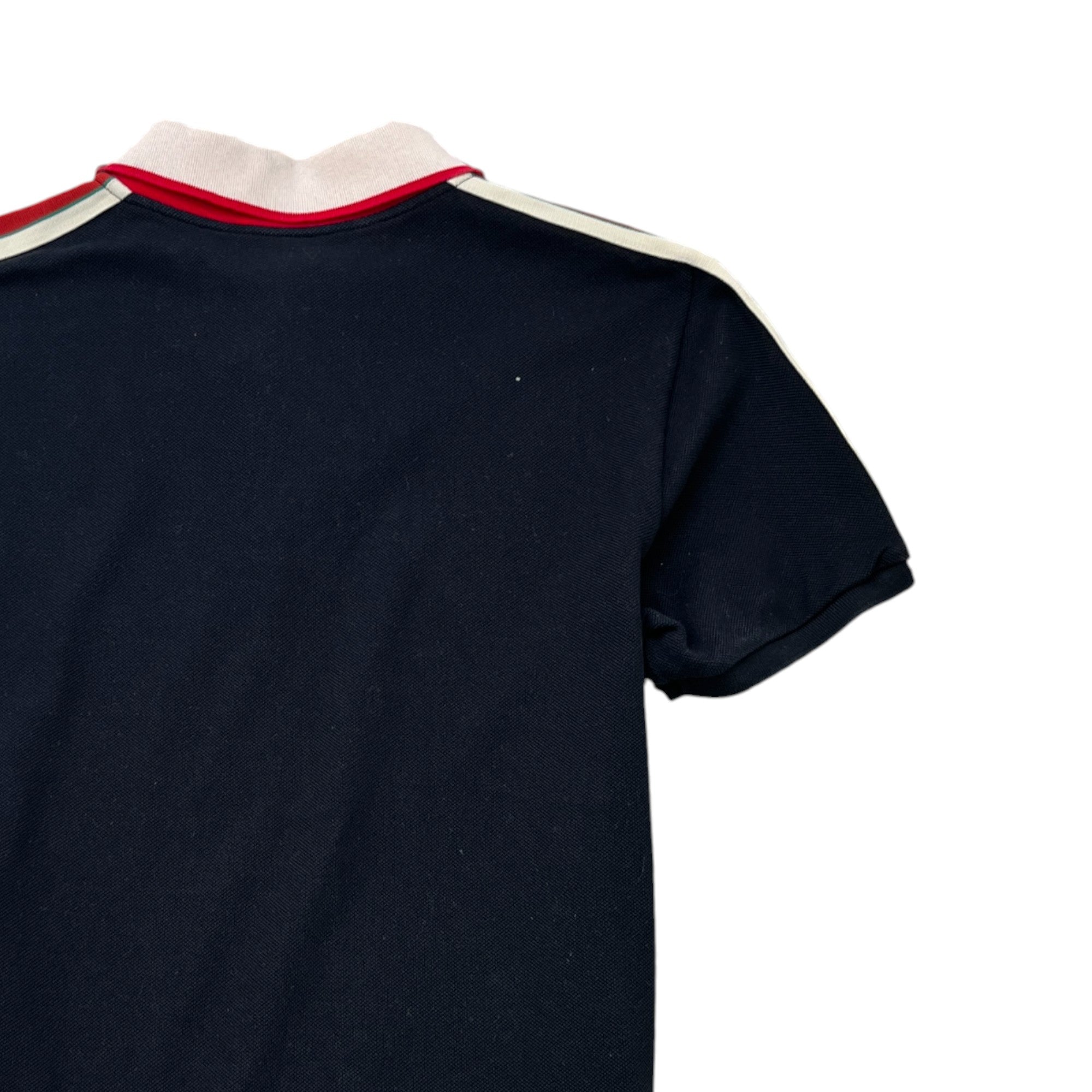 Men's Web Tape Polo Shirt Black Size XL