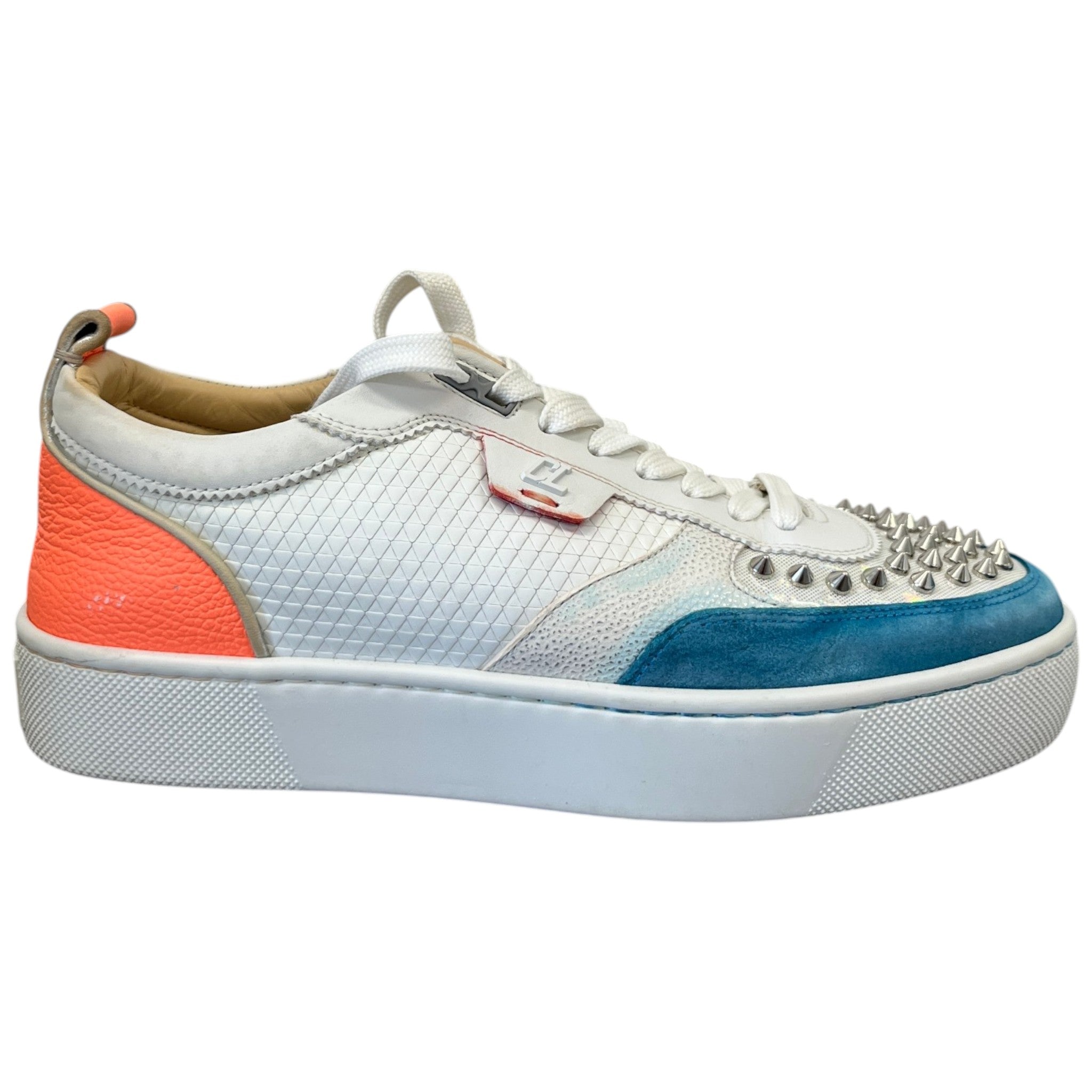 Men's Happyrui Spikes Low Trainers White Size EU 40.5 / UK 6.5