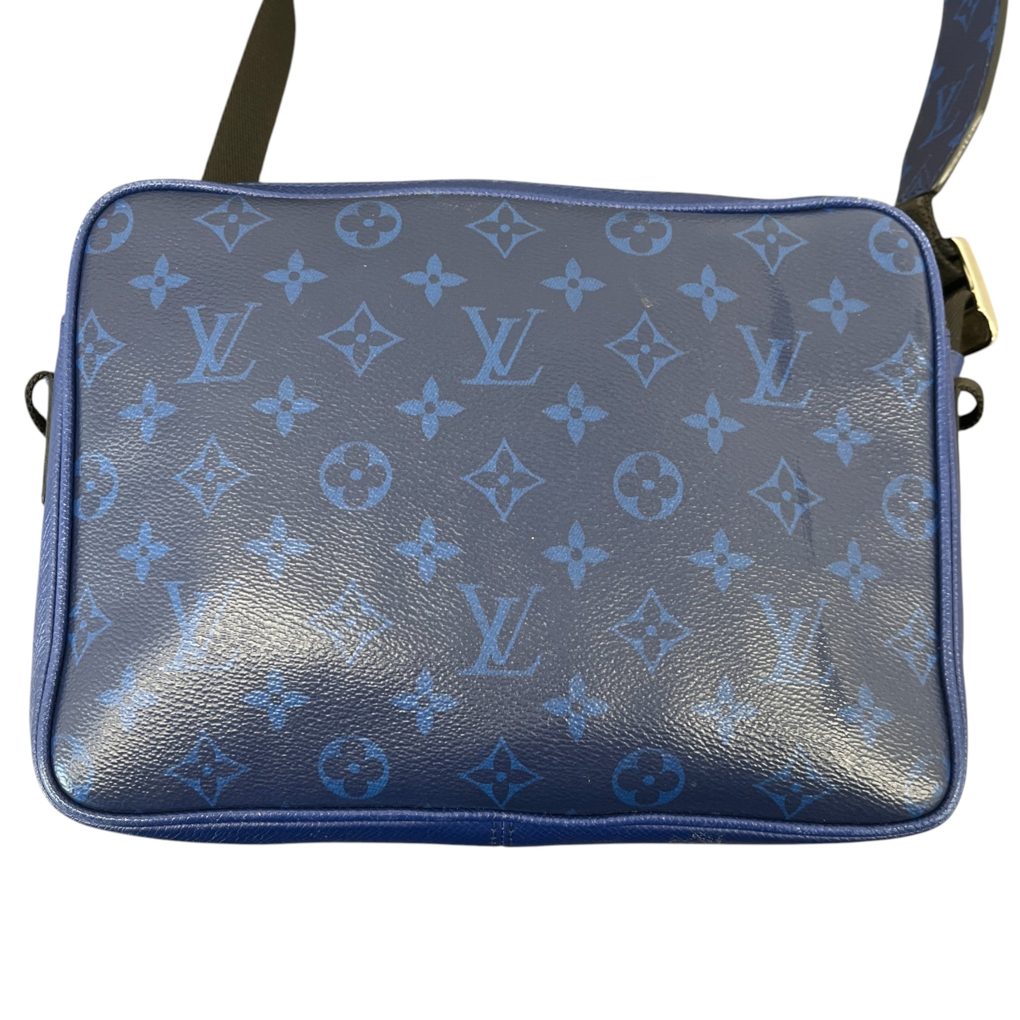 Men's Outdoor Monogram Messenger Bag Blue