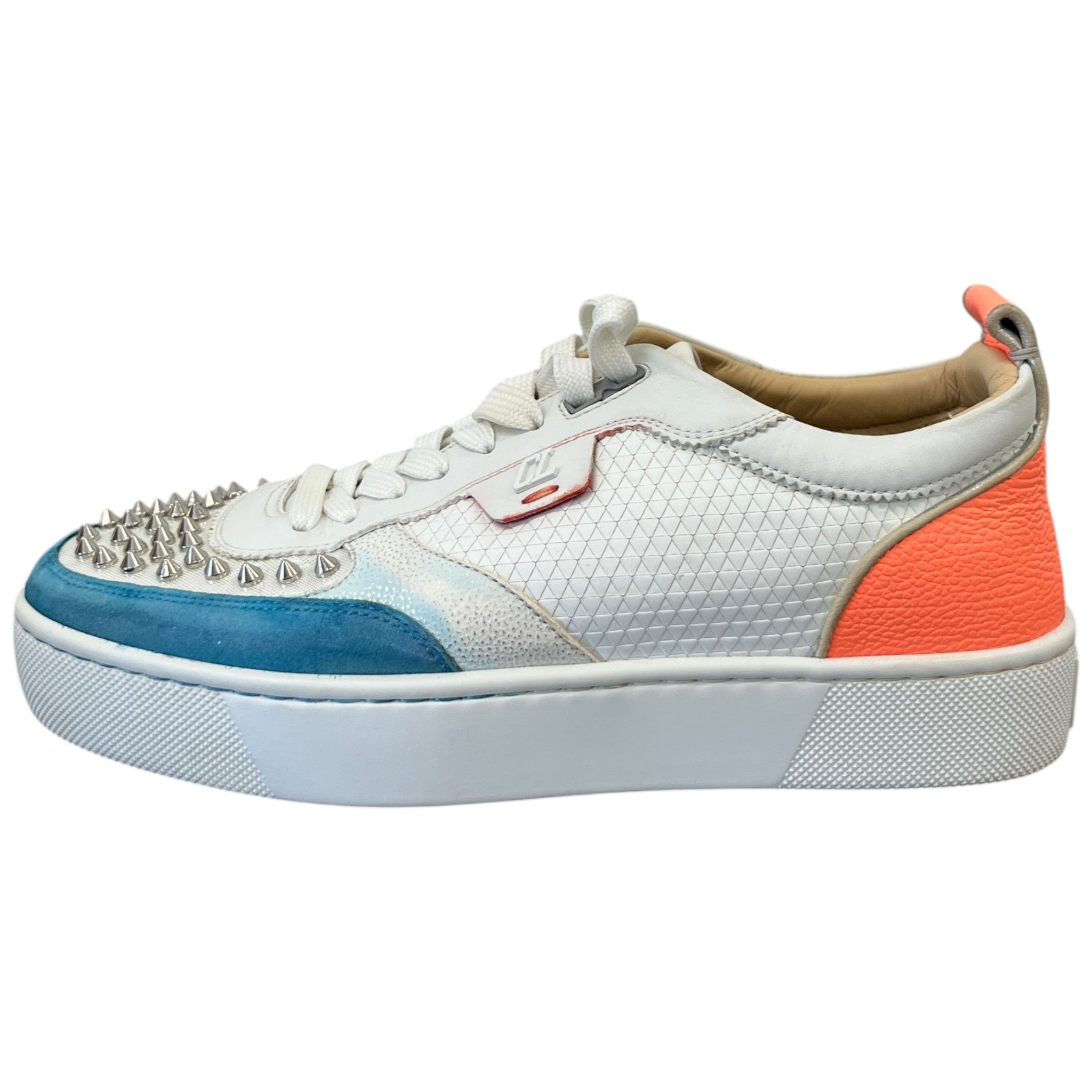 Men's Happyrui Spikes Low Trainers White Size EU 40.5 / UK 6.5