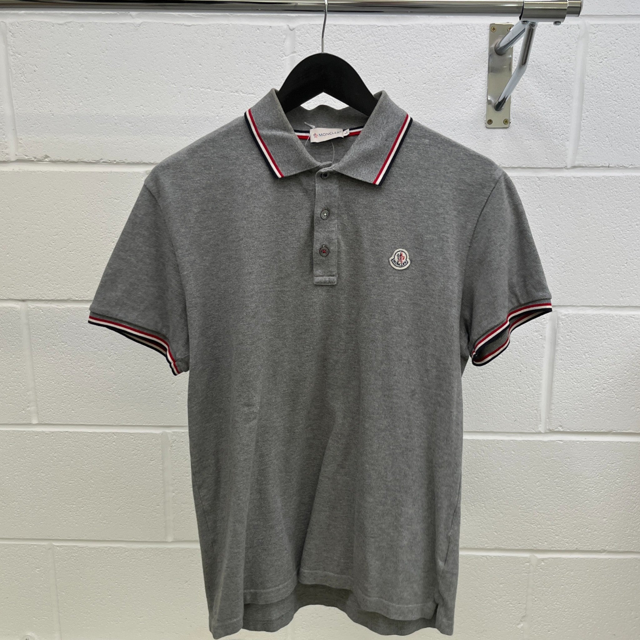 Men's Maglia Polo Shirt Grey Size L