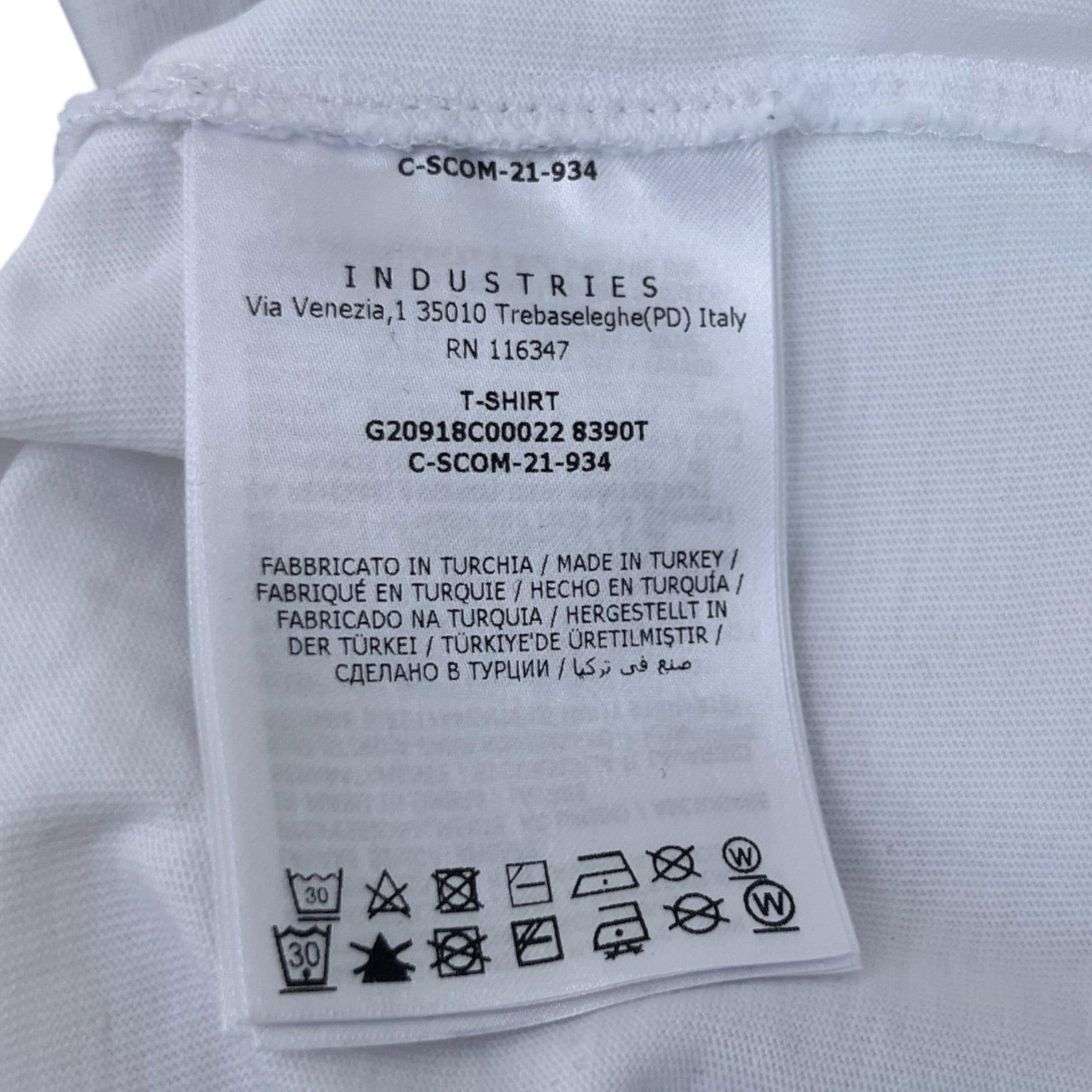 Men's Maglia T-Shirt White Size M